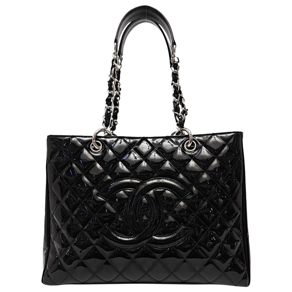 Patent leather handbag