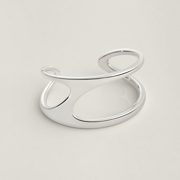Sans Coloris Chaine d'Ancre Punk Cuff Bracelet, Large Model