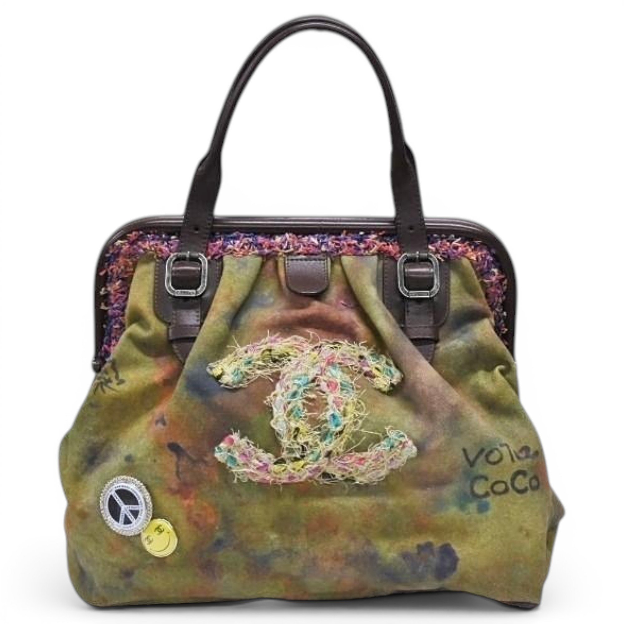 Graffiti cloth handbag