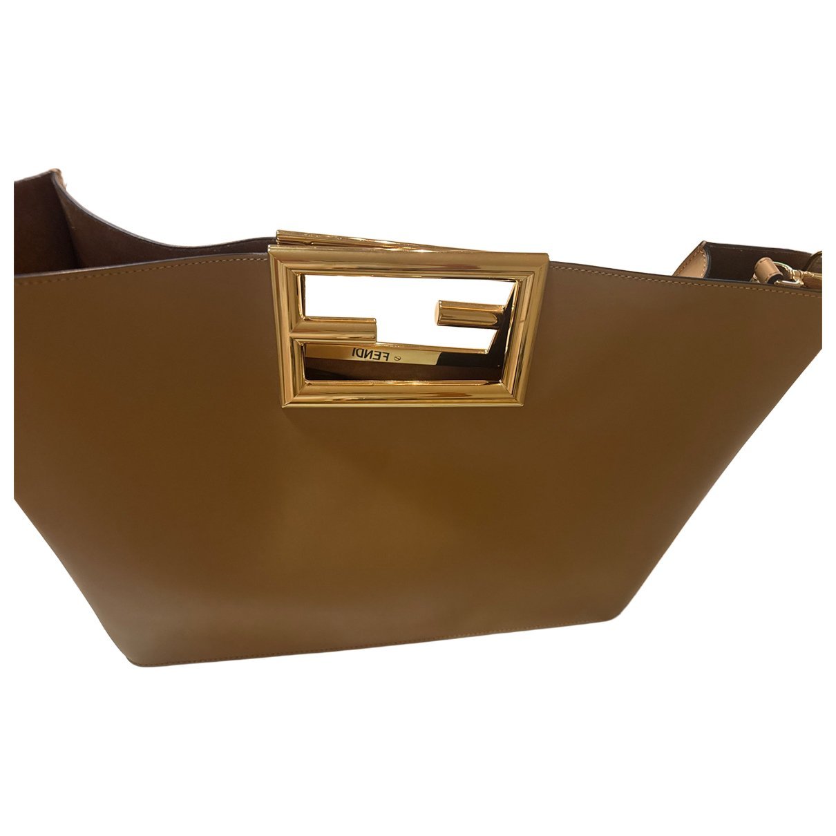 Flip leather tote