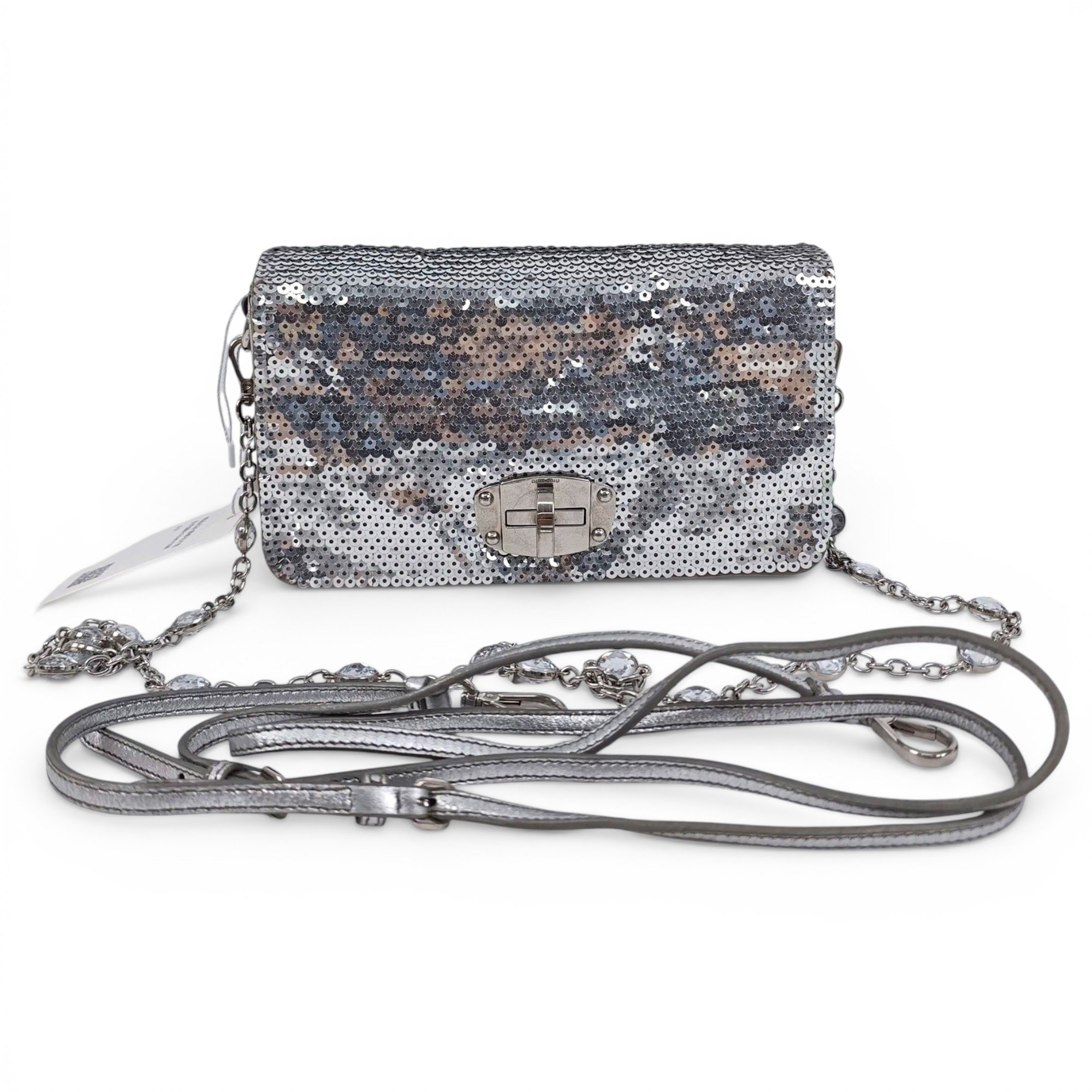 Miu delice leather handbag