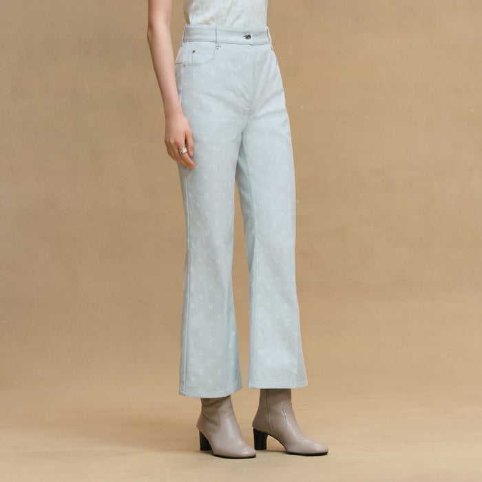 Vert Embrun "Chaine d'Ancre" Bootcut Pants