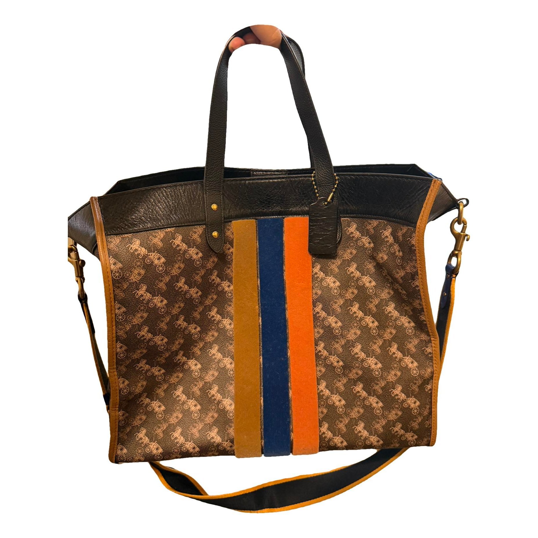 Leather tote