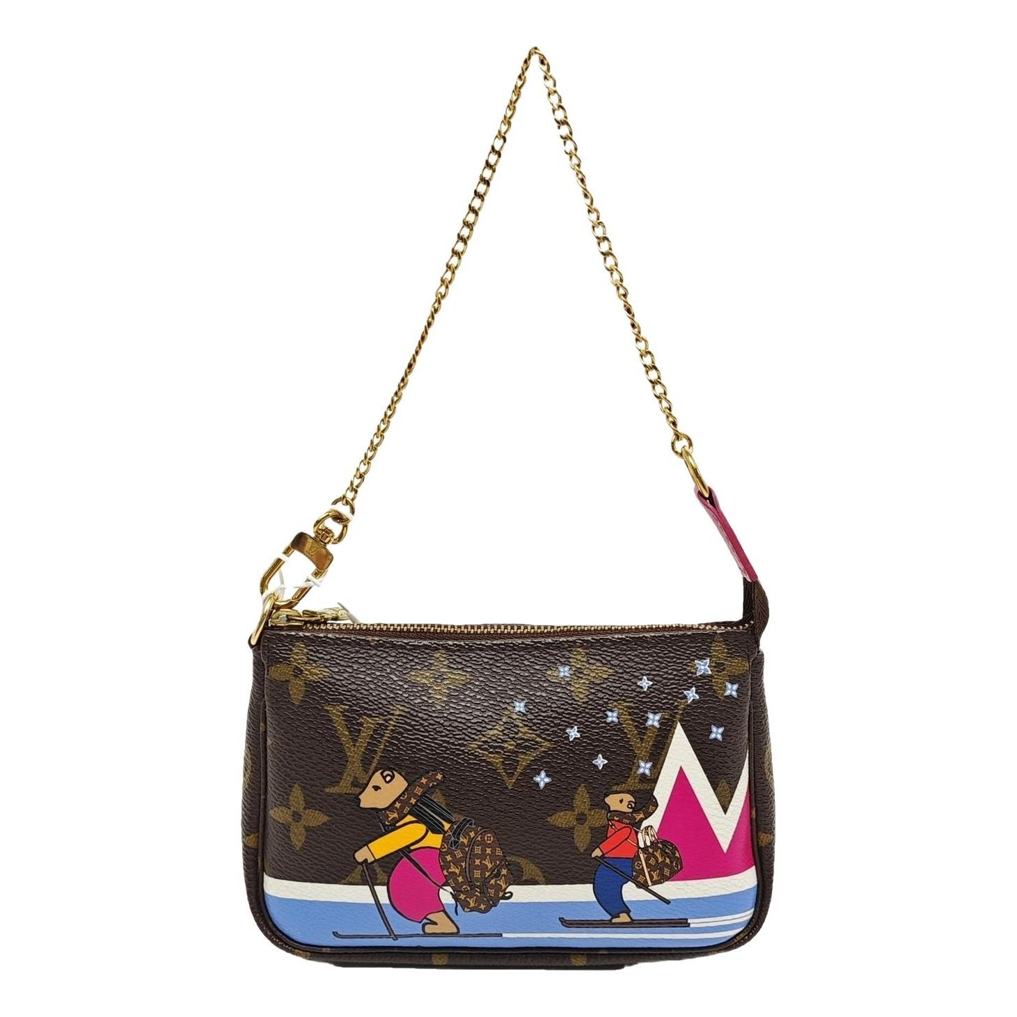 Maxi Multi Pochette Accessoires leather handbag