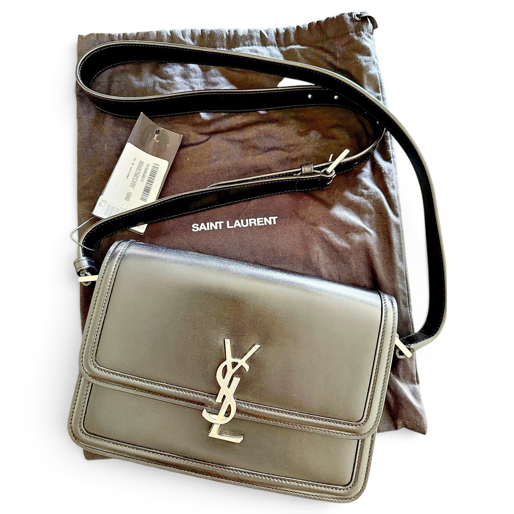 Solférino leather handbag