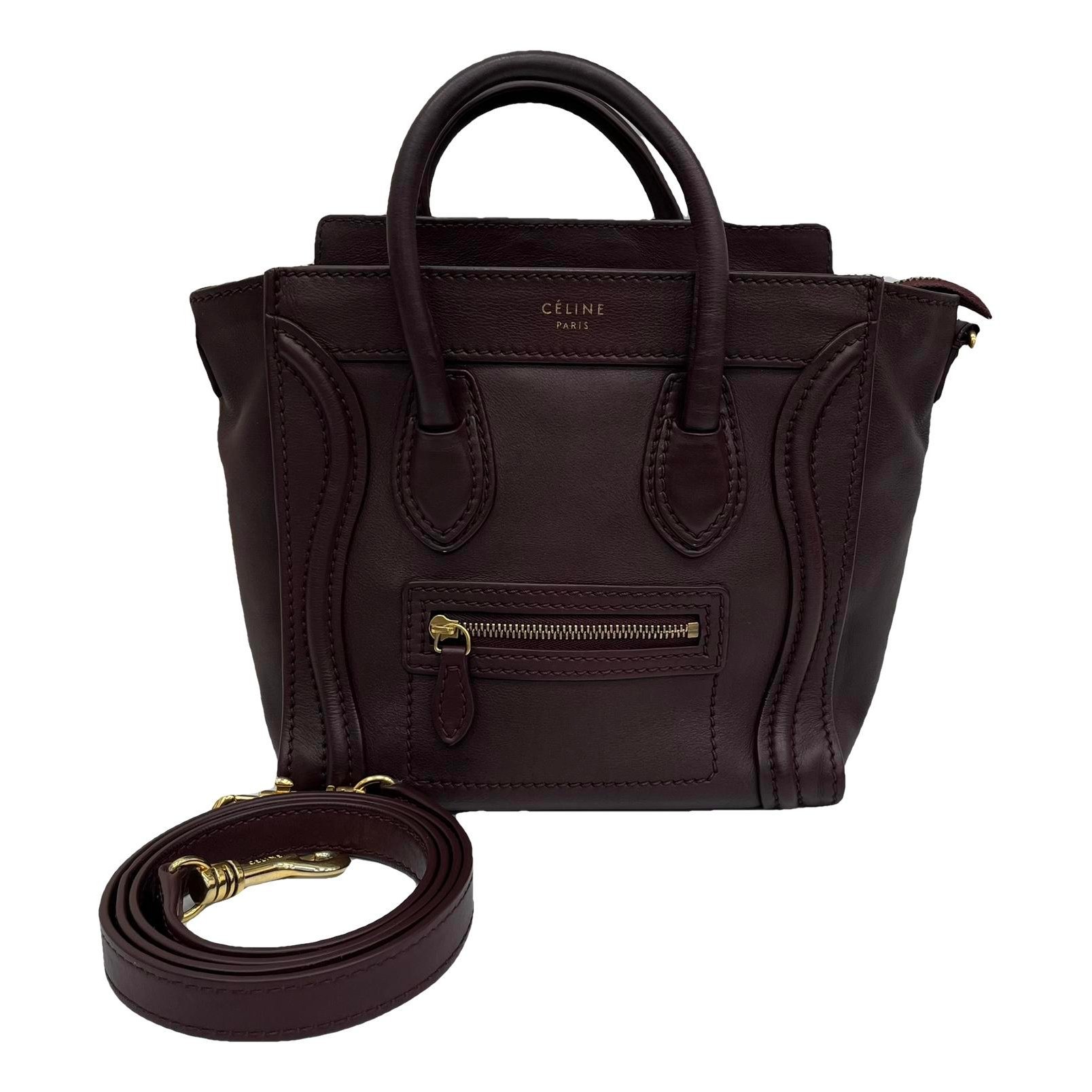 Nano Luggage leather handbag