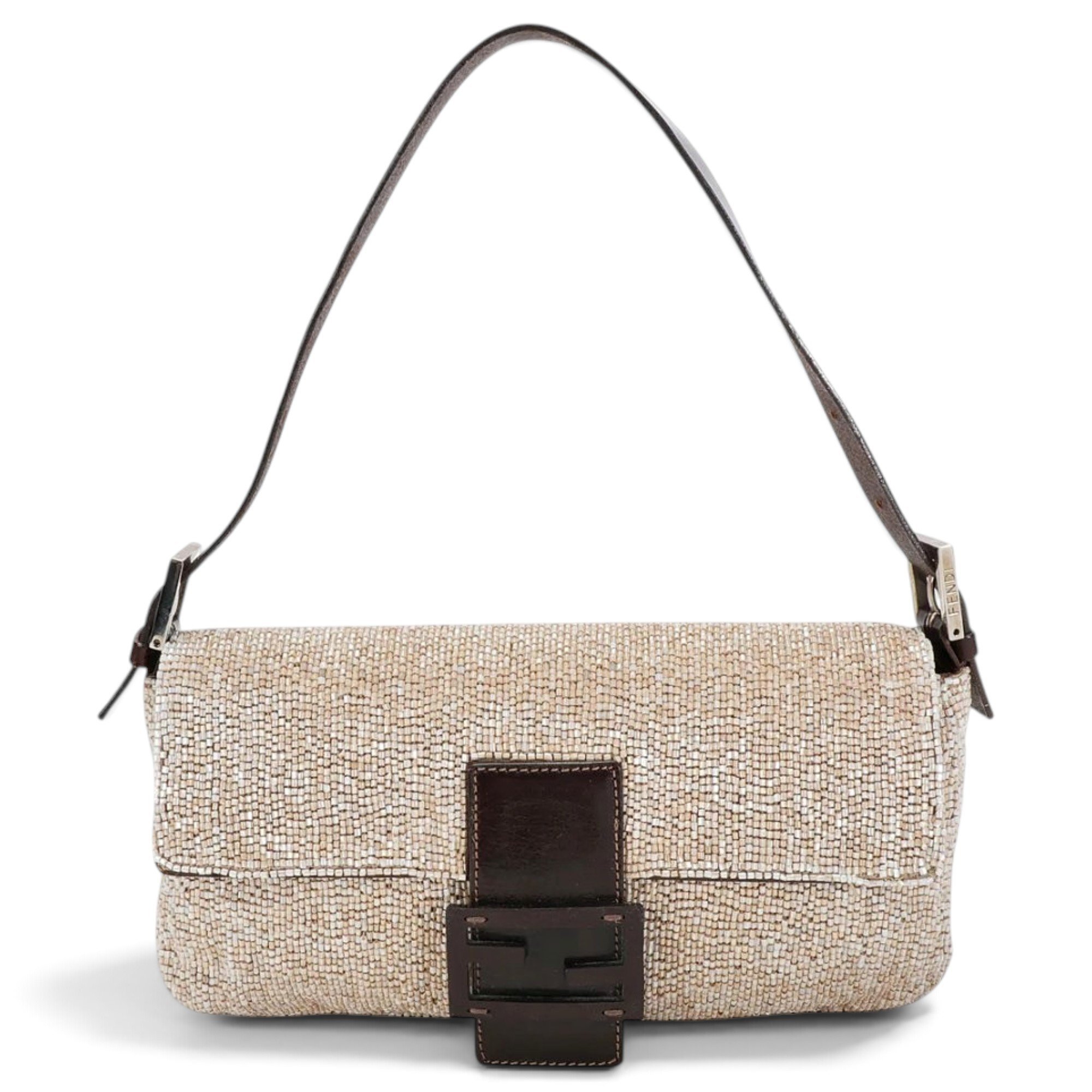 Baguette glitter handbag