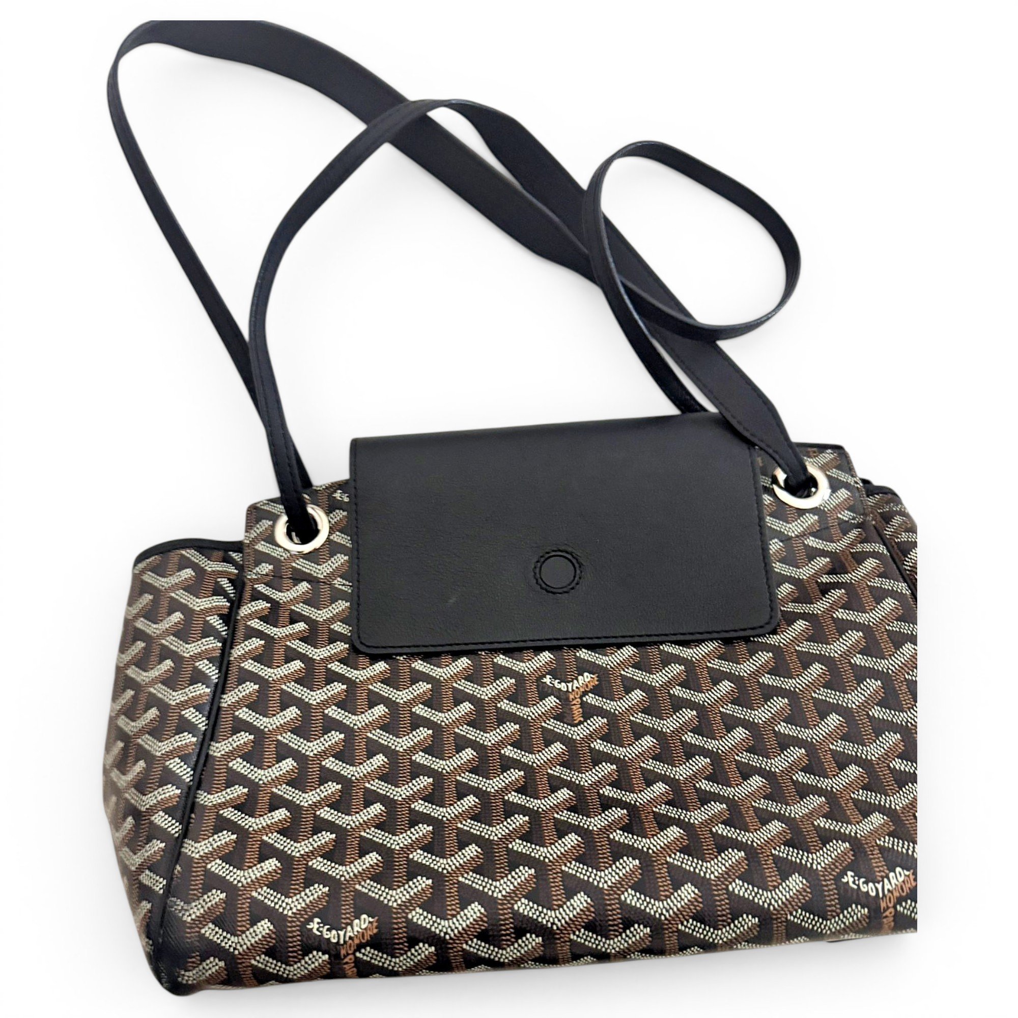 Rouette leather handbag