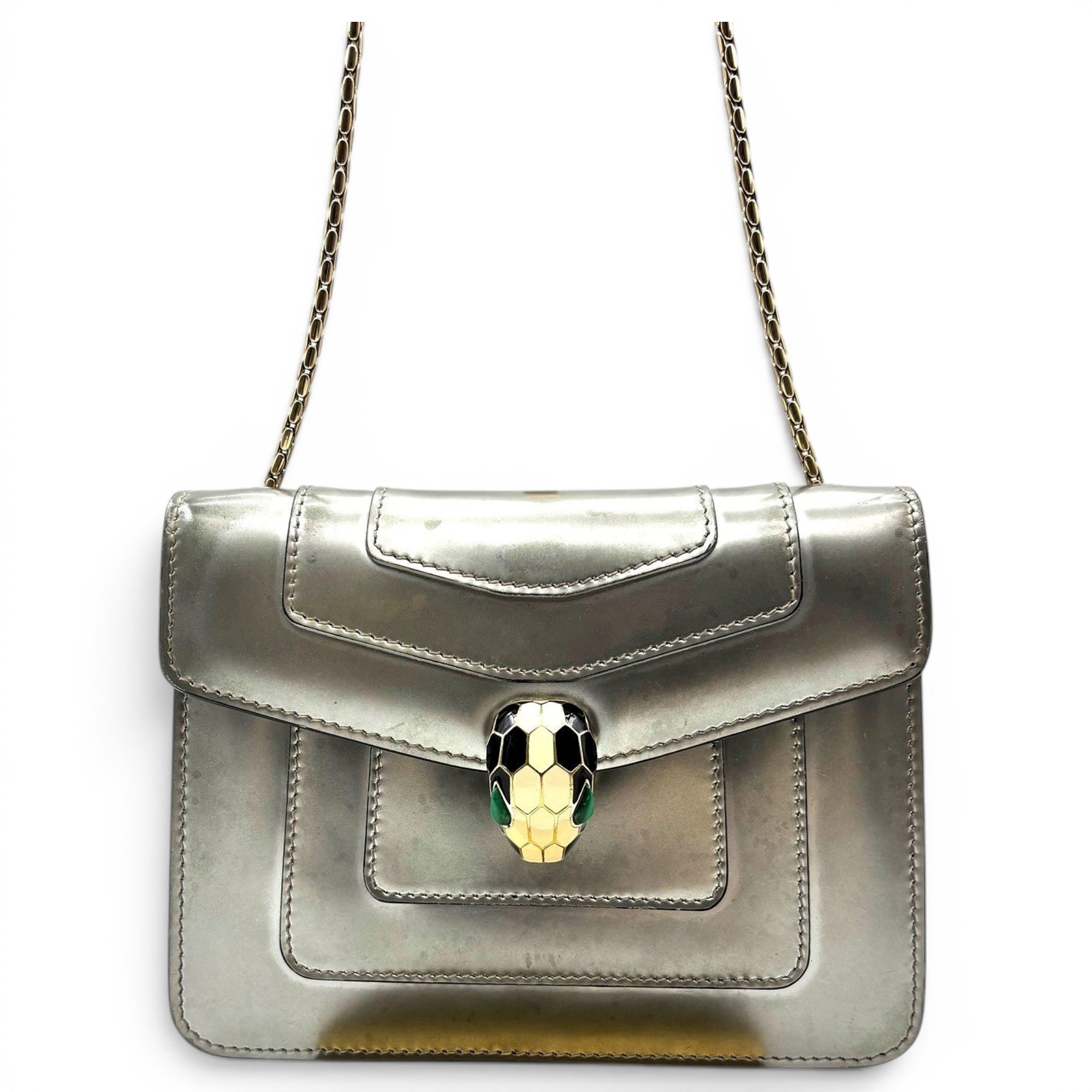 Serpenti pony-style calfskin handbag
