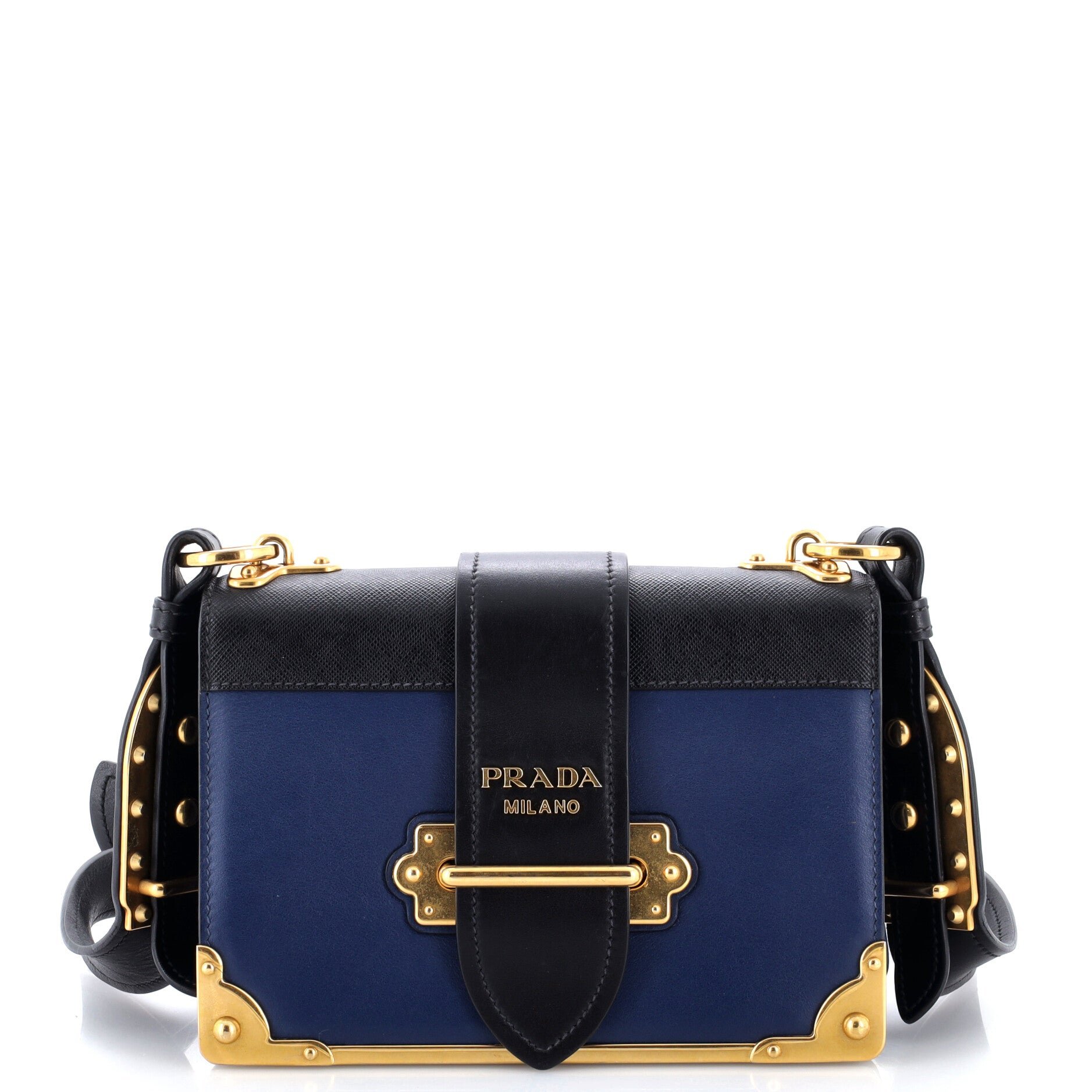 Cahier Crossbody Bag Leather and Saffiano Leather Small