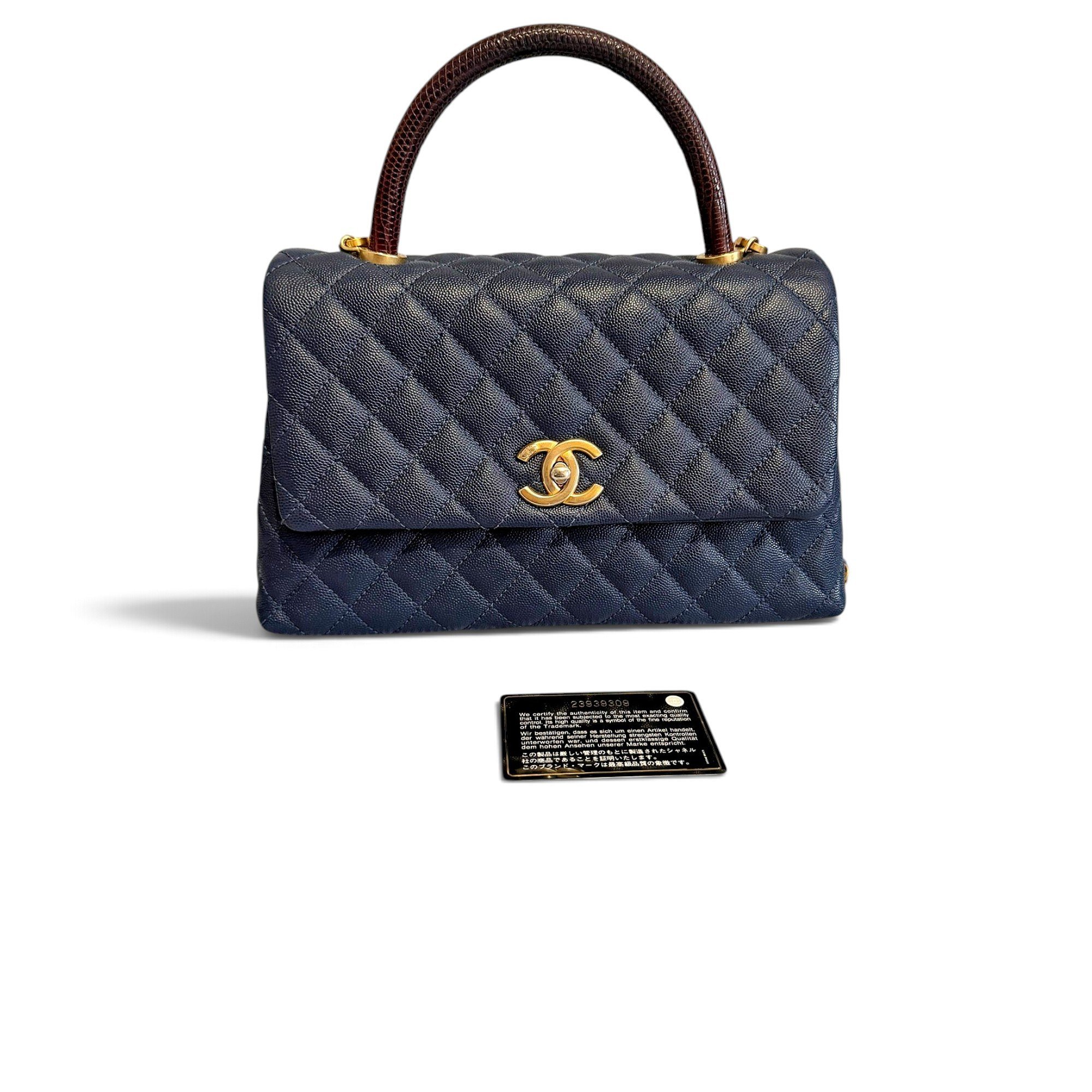 Coco Handle leather handbag