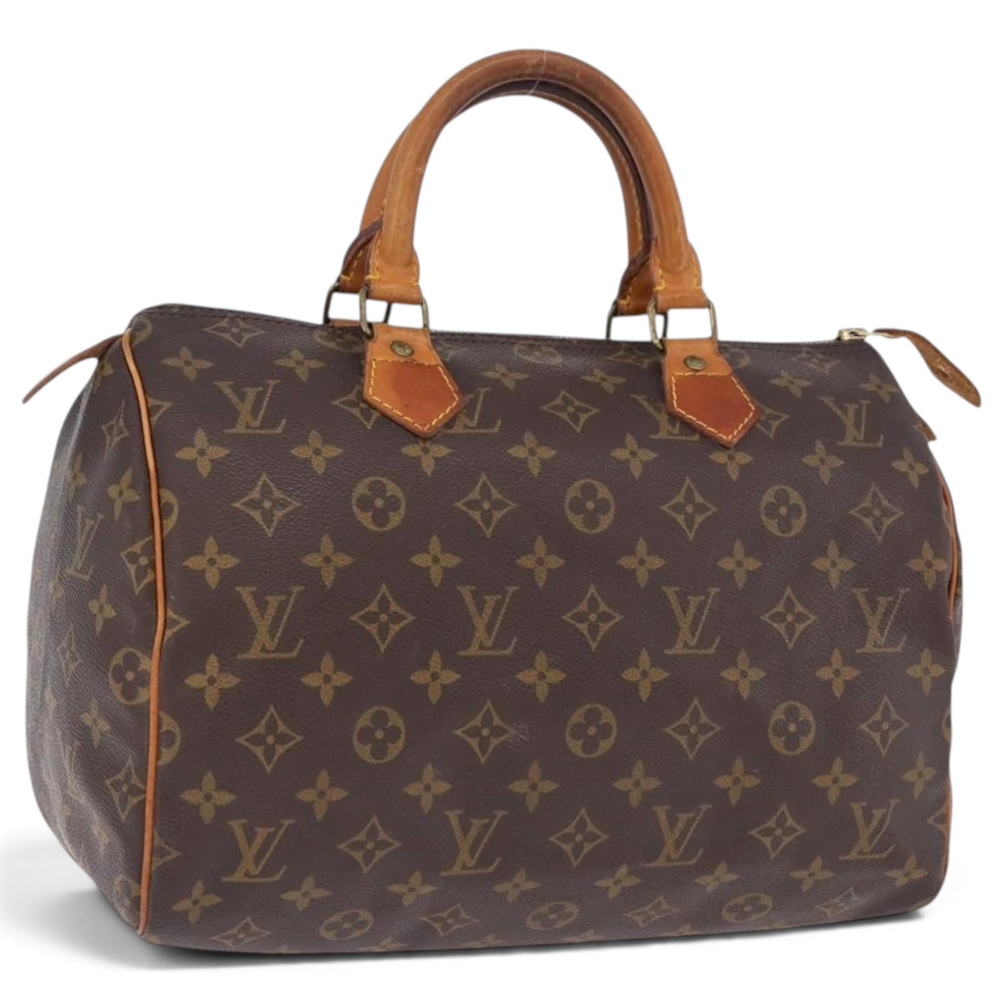 Speedy leather bowling bag