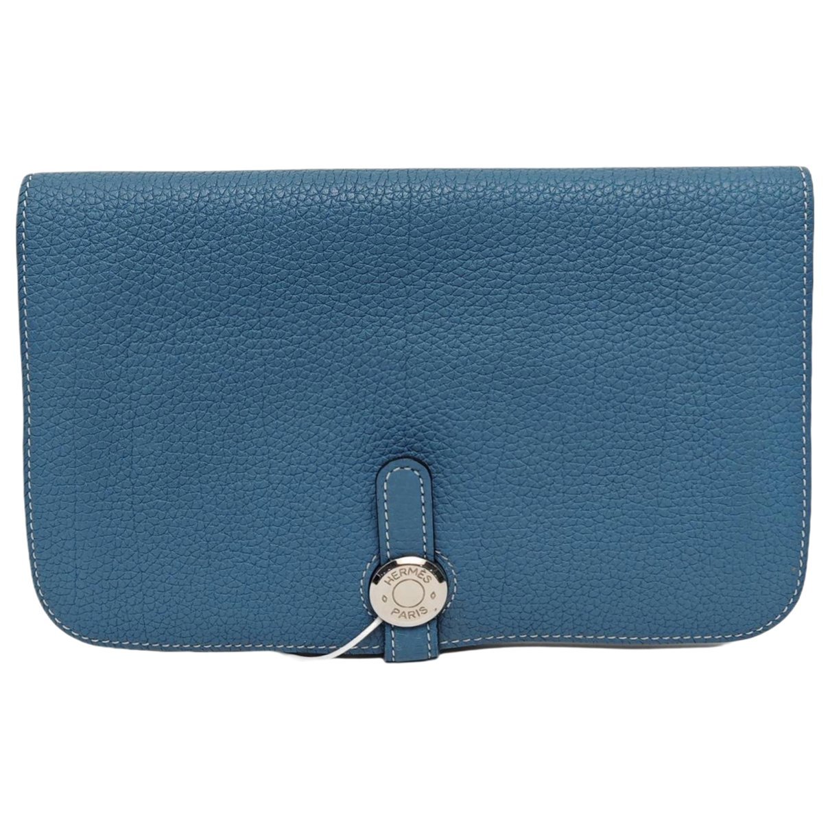 Dogon leather clutch bag