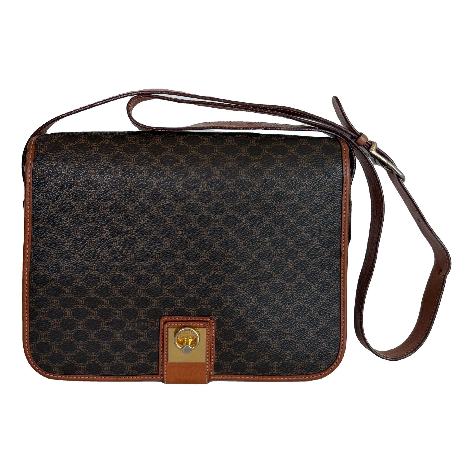 Triomphe leather crossbody bag