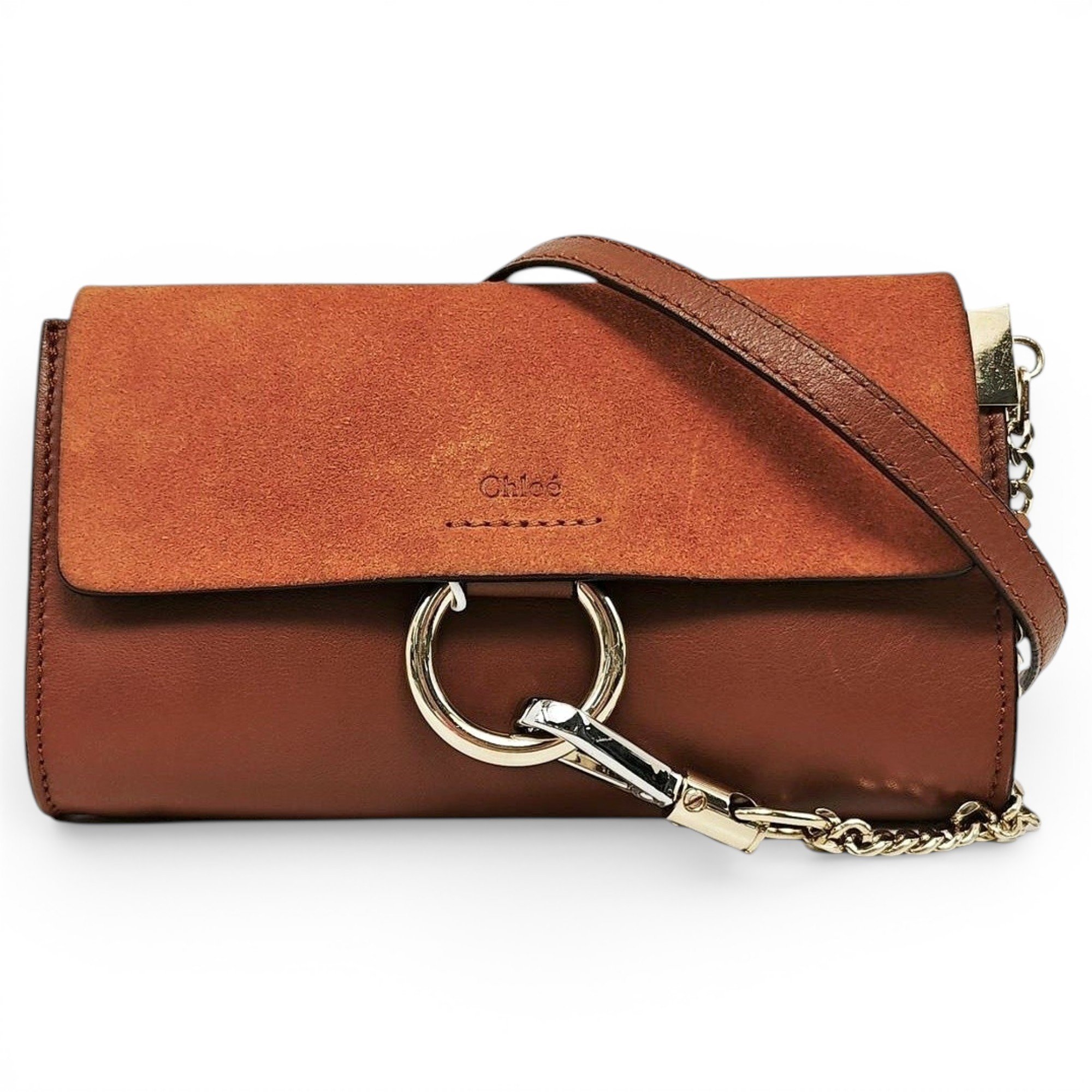 Faye leather handbag