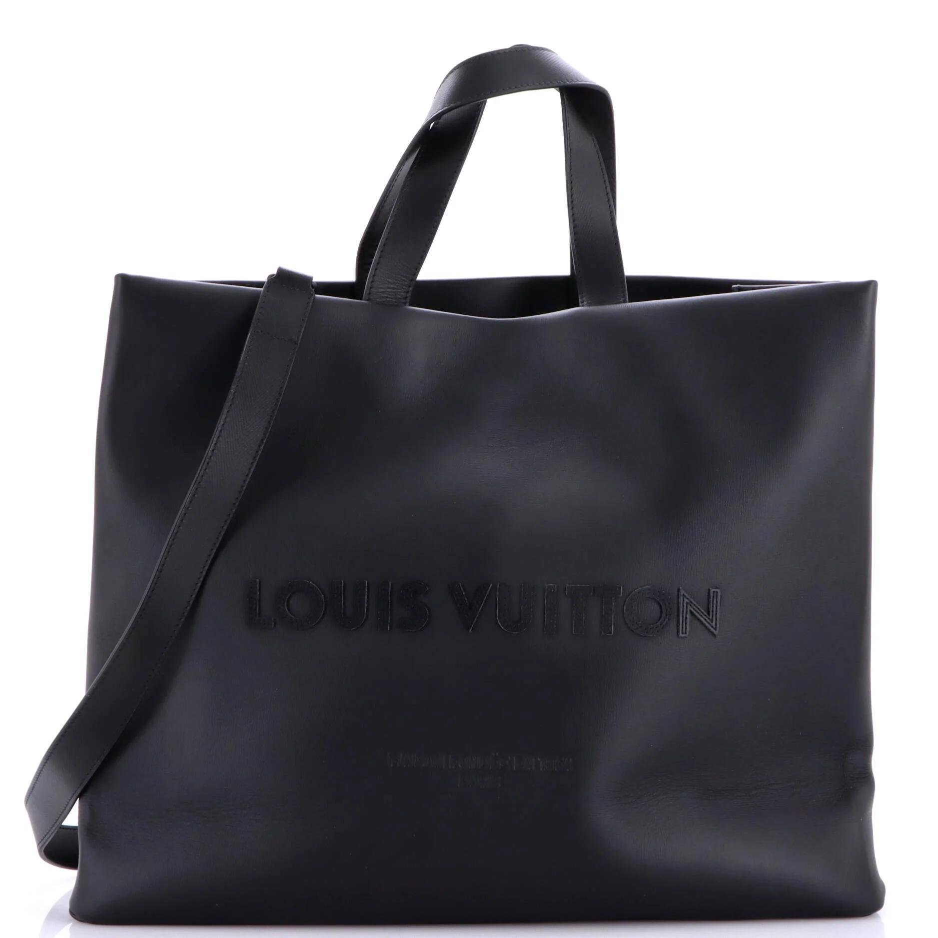 Leather tote