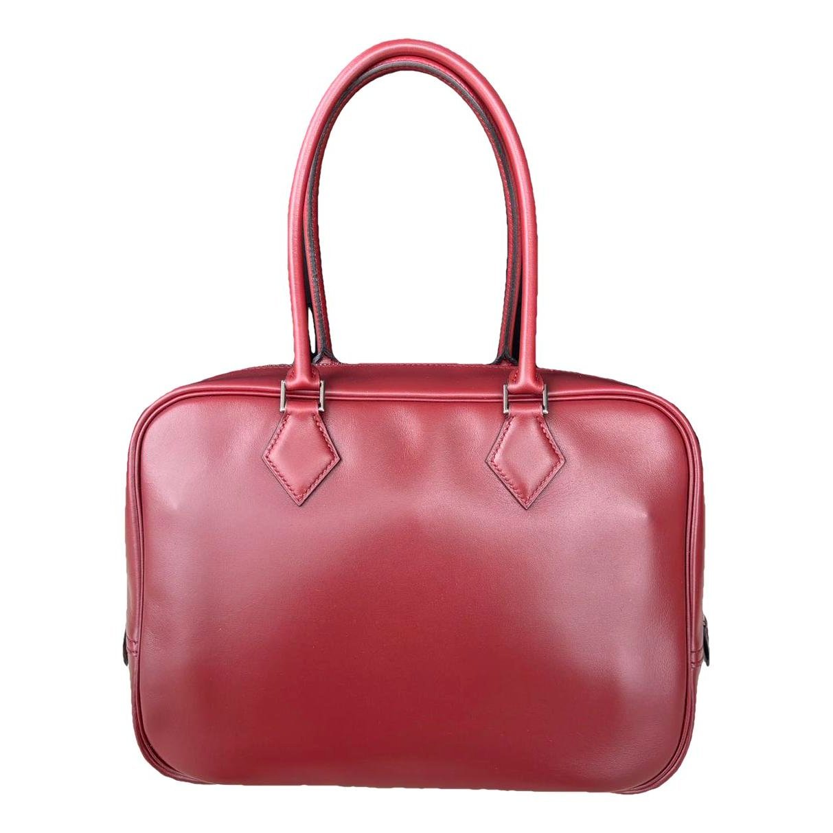 Plume leather handbag