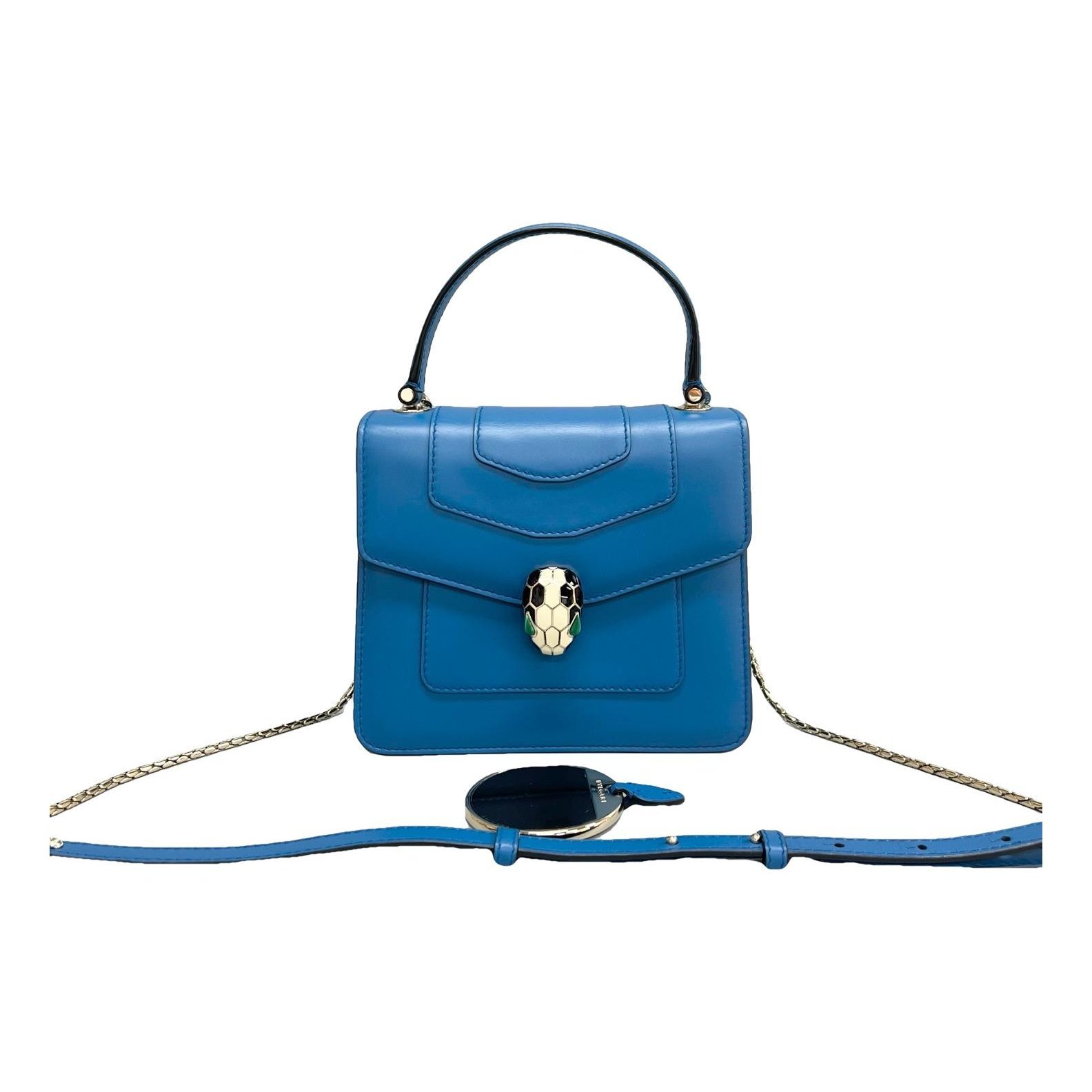 Serpenti leather handbag