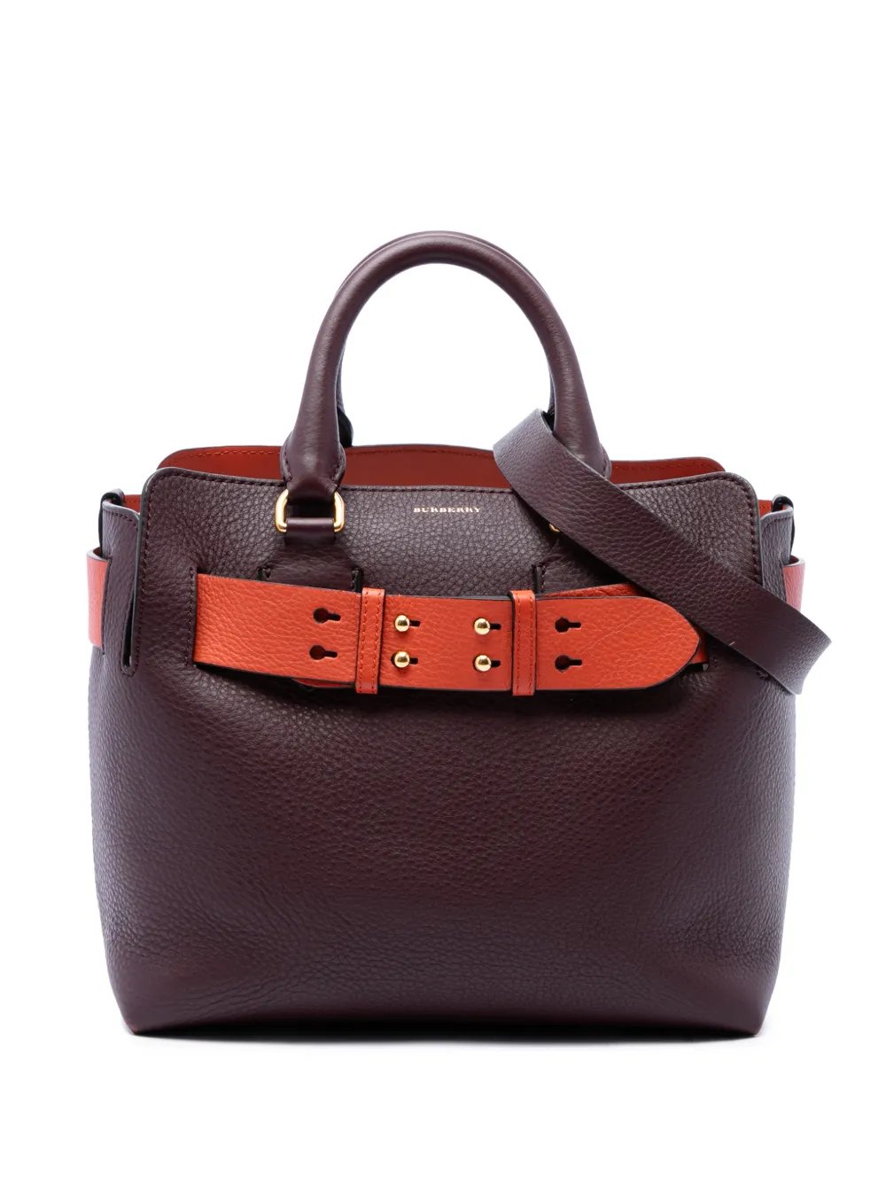 Burberry 2018-2026 Small Bicolor Leather Marais Belt Bag satchel