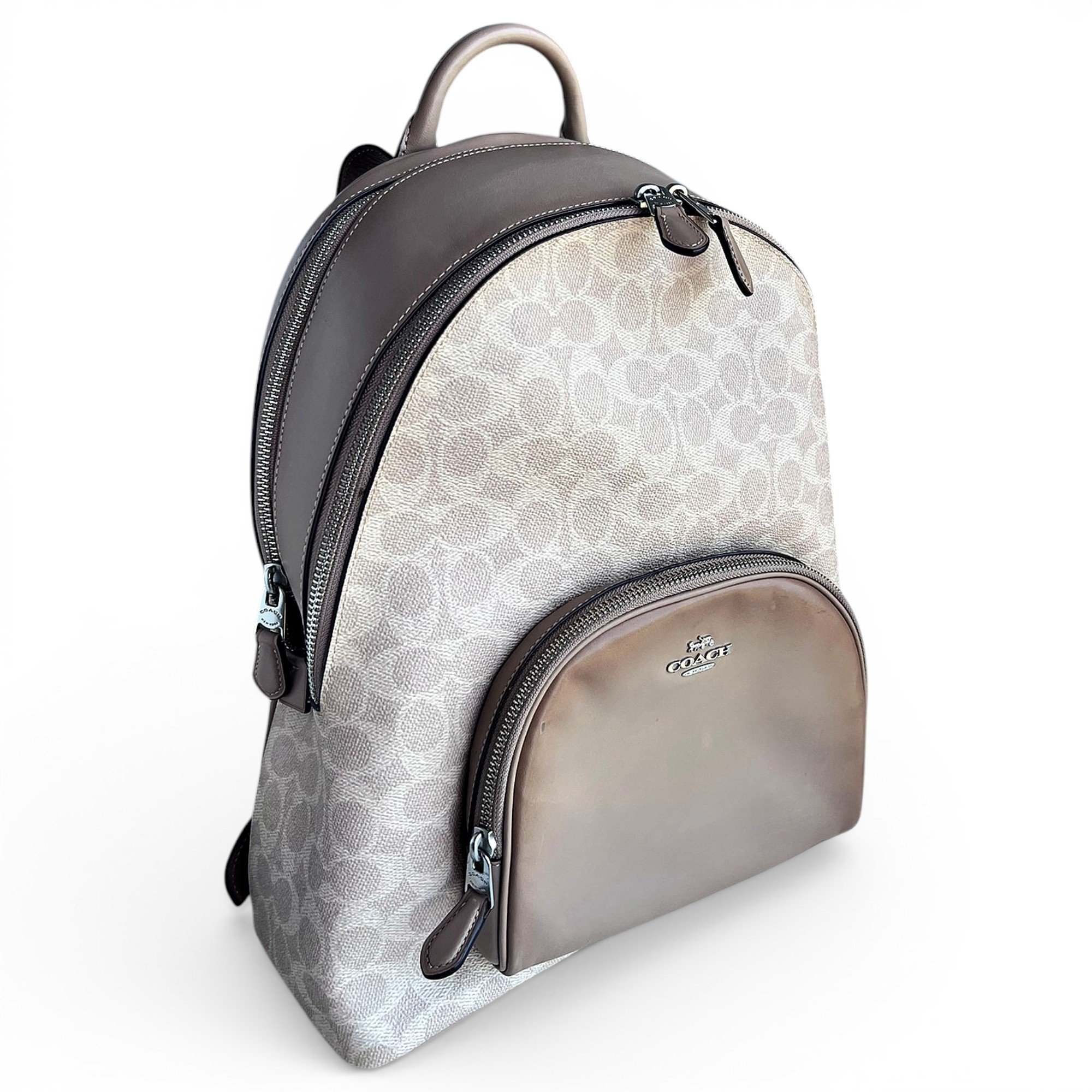 Leather backpack