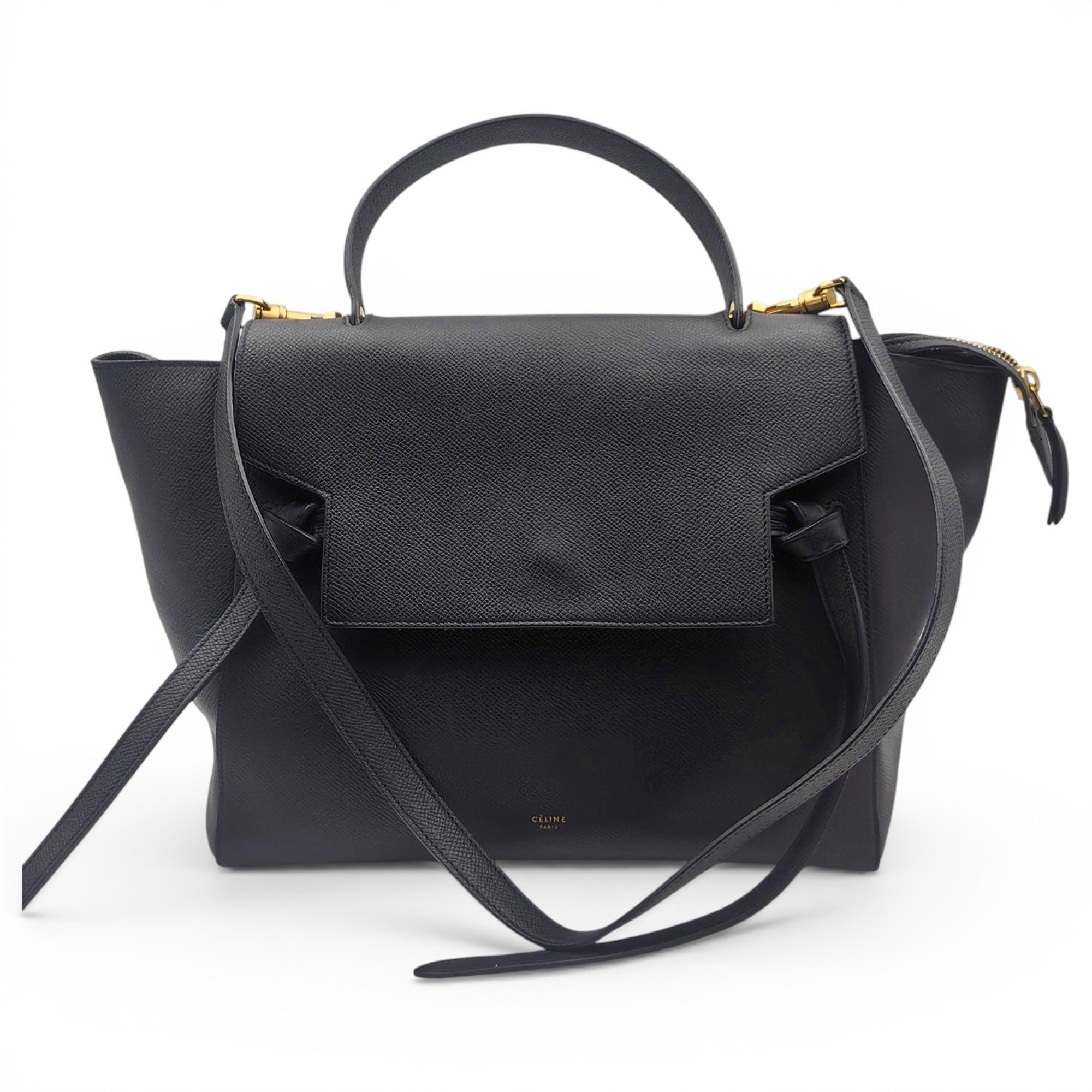 Belt leather handbag