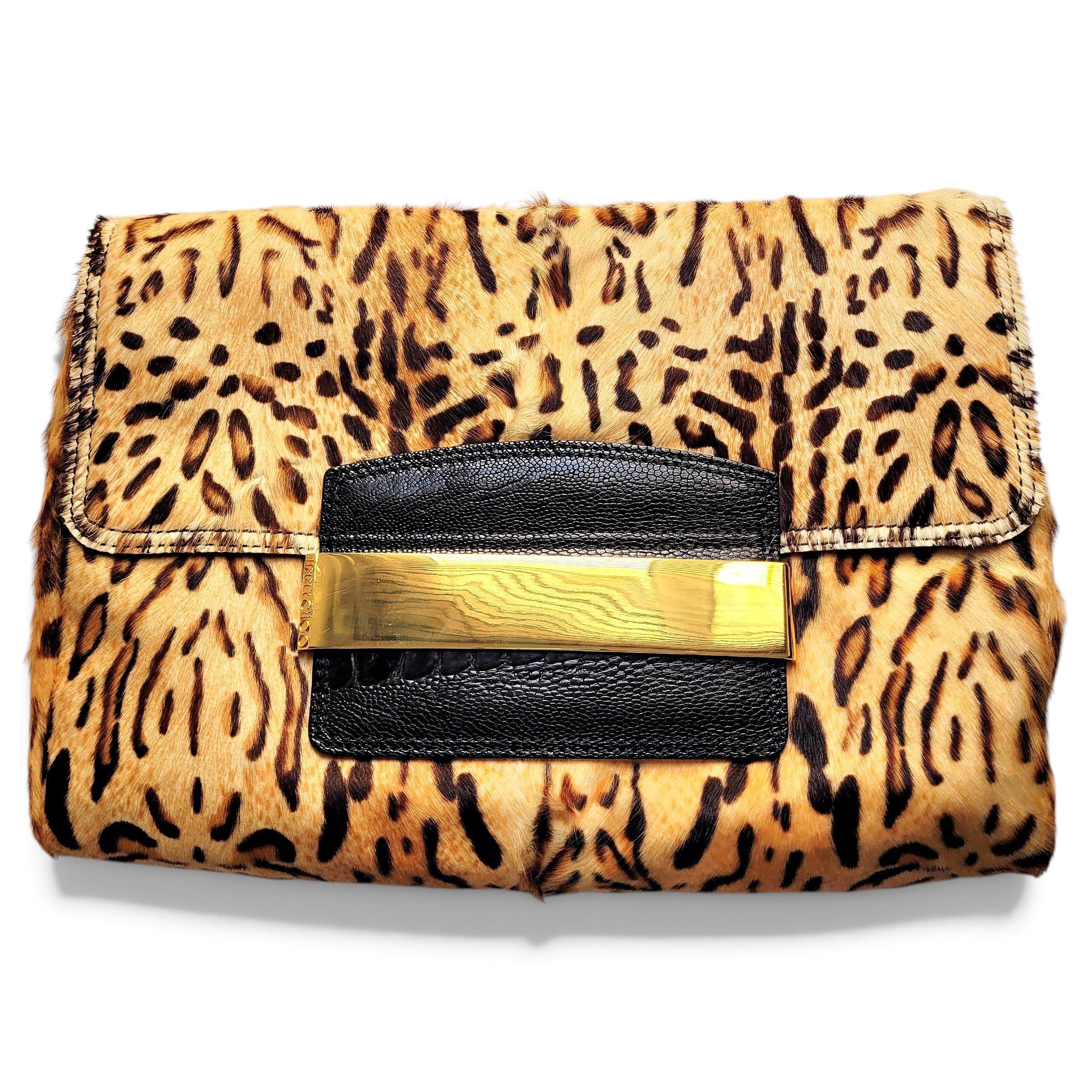 Pony-style calfskin clutch bag