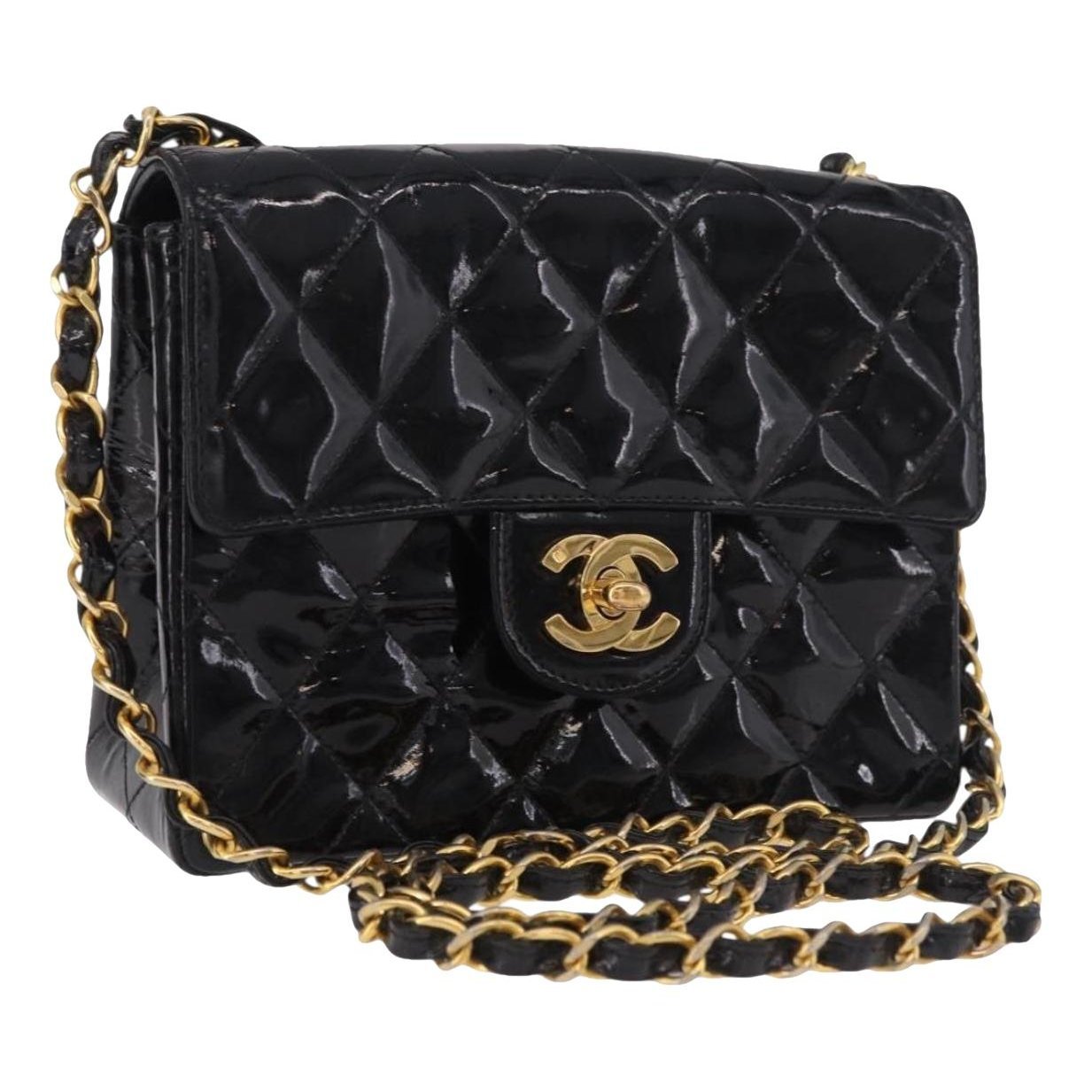 Patent leather mini bag