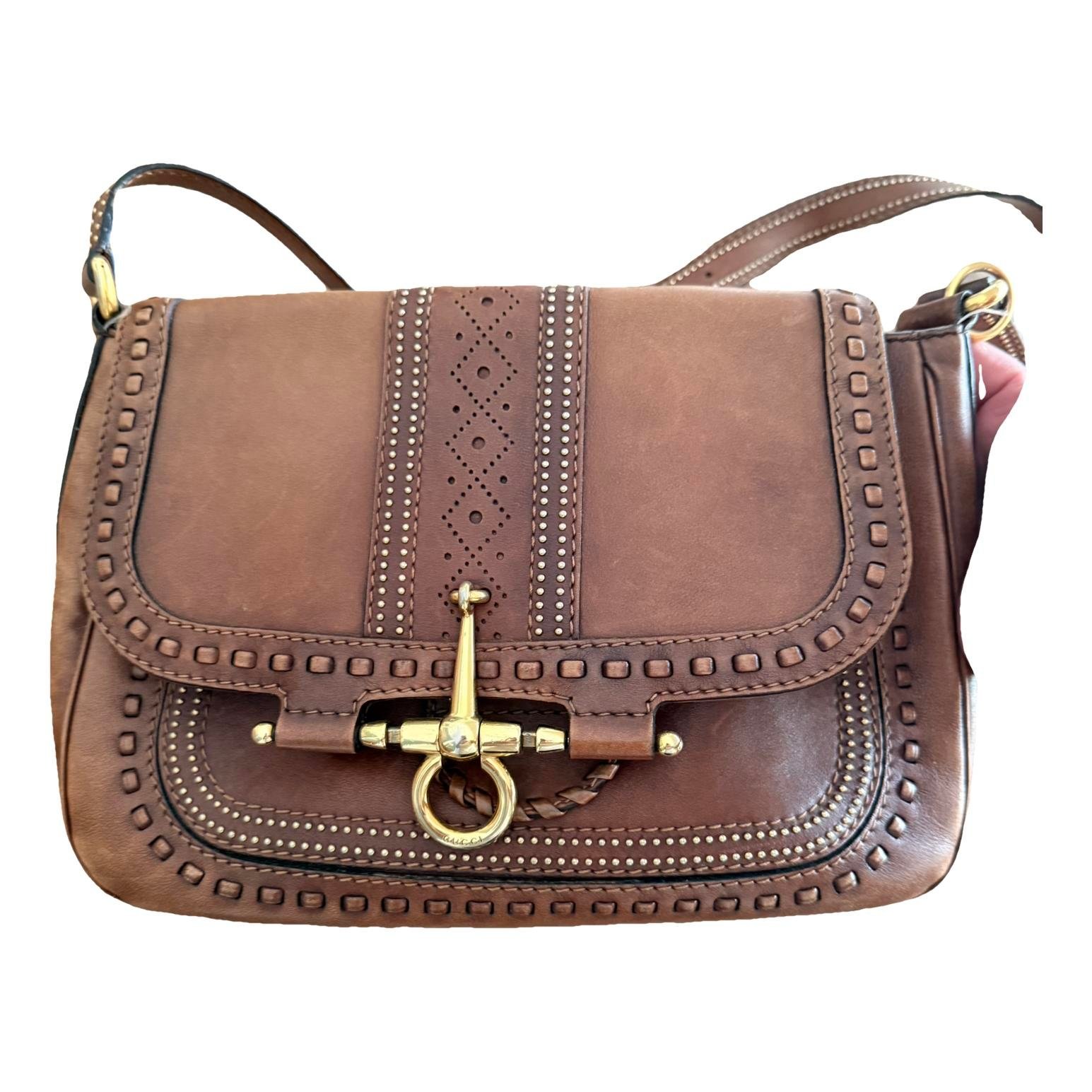 Snaffle Bit leather handbag