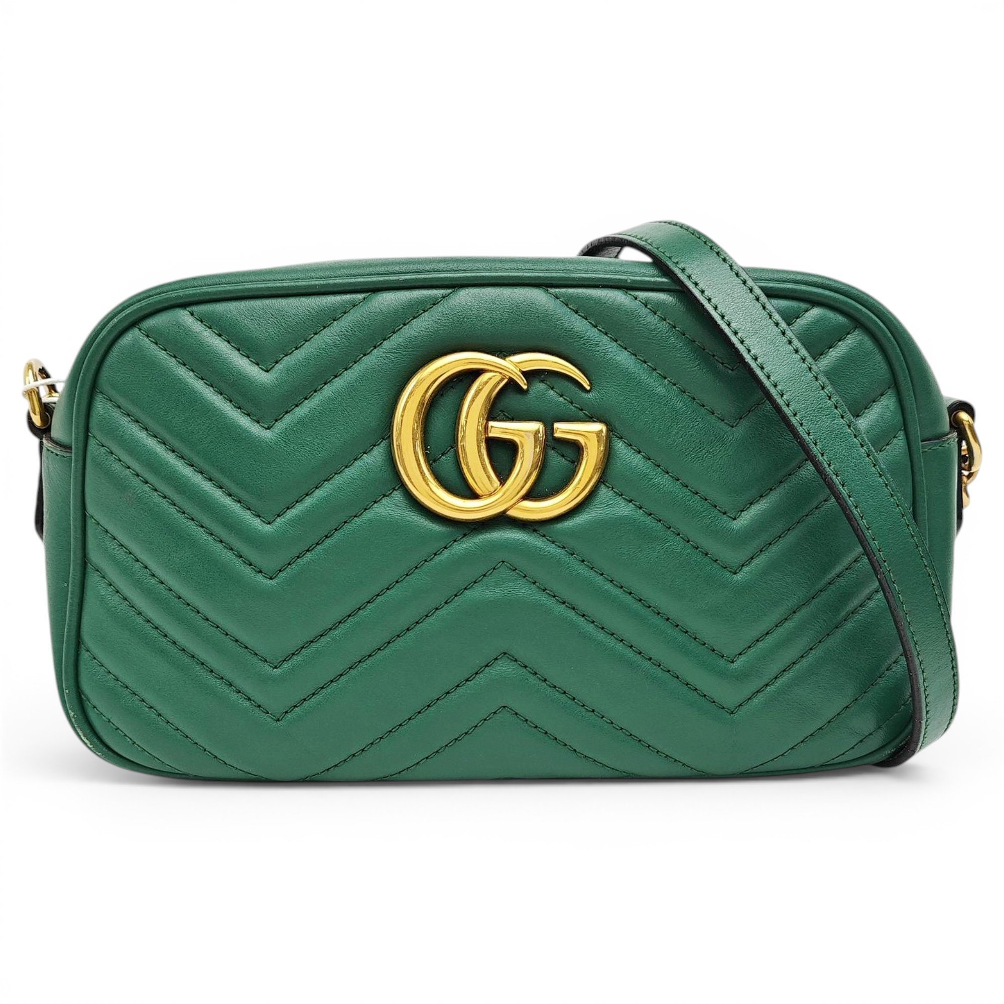 GG Marmont Triple zip leather crossbody bag