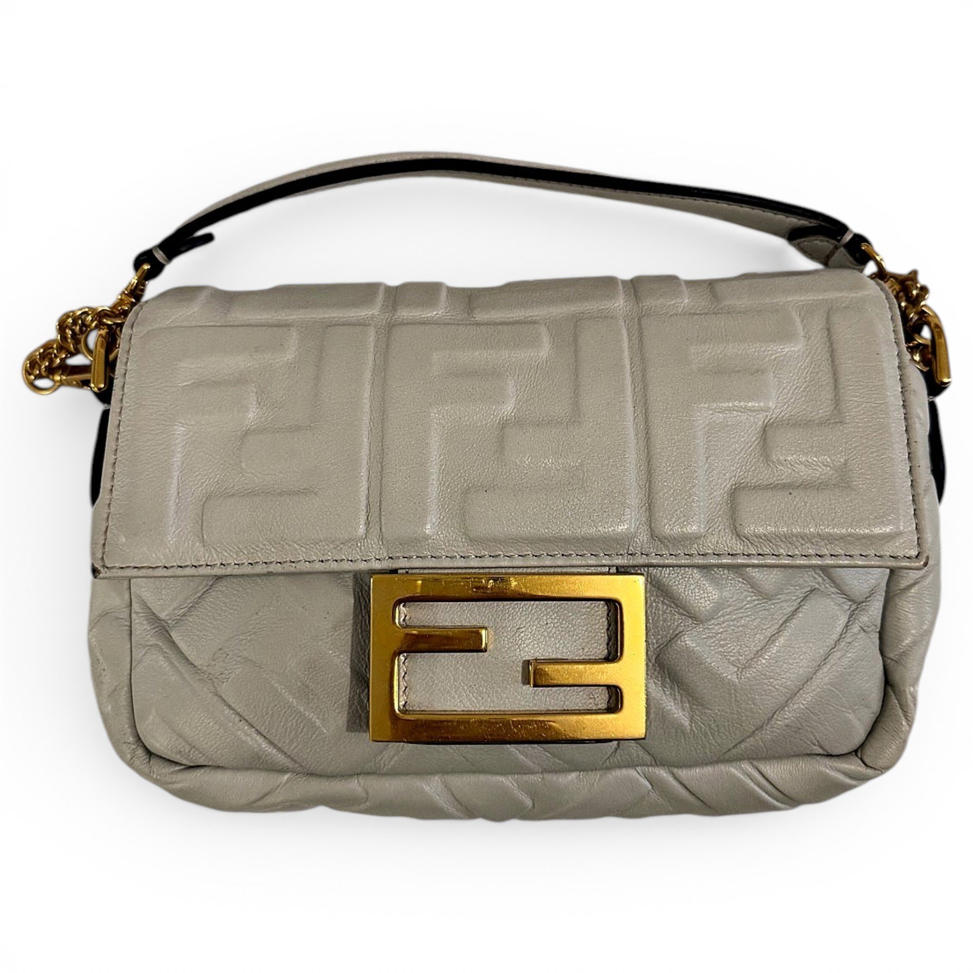 Baguette leather handbag