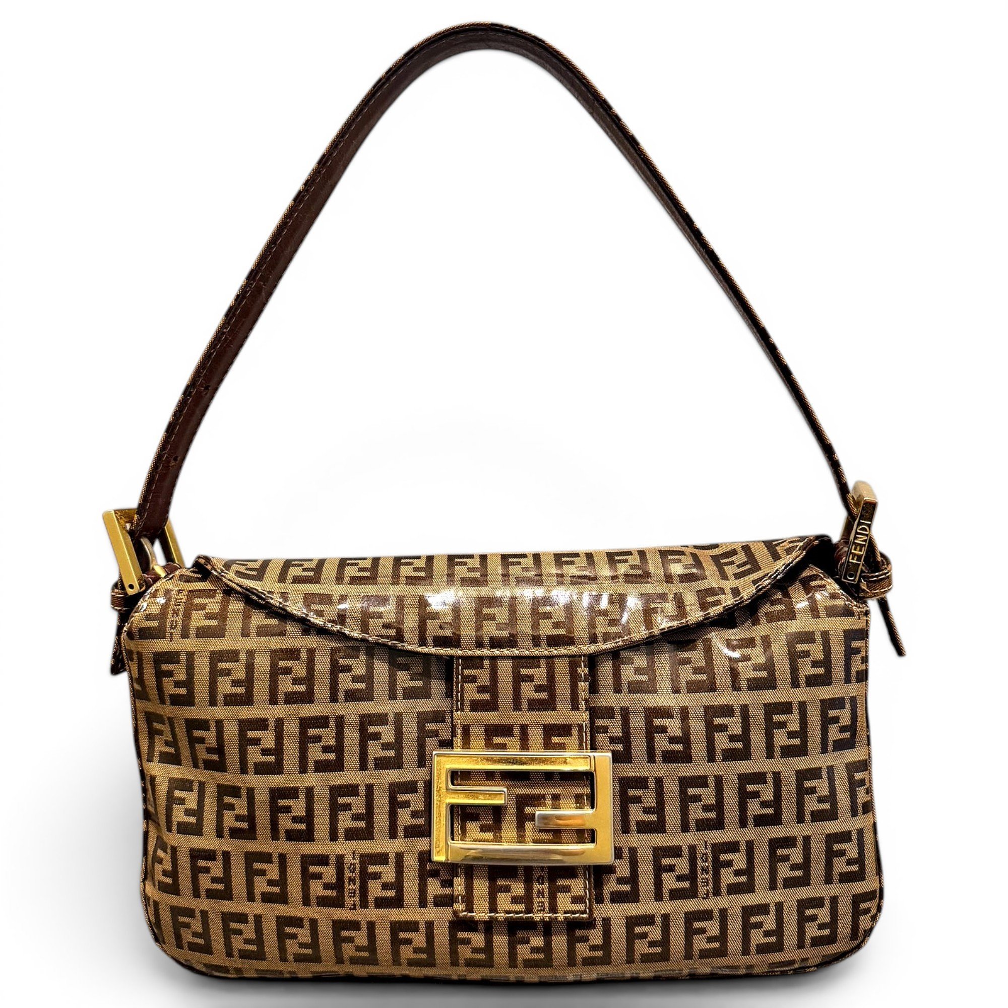 Baguette vinyl handbag