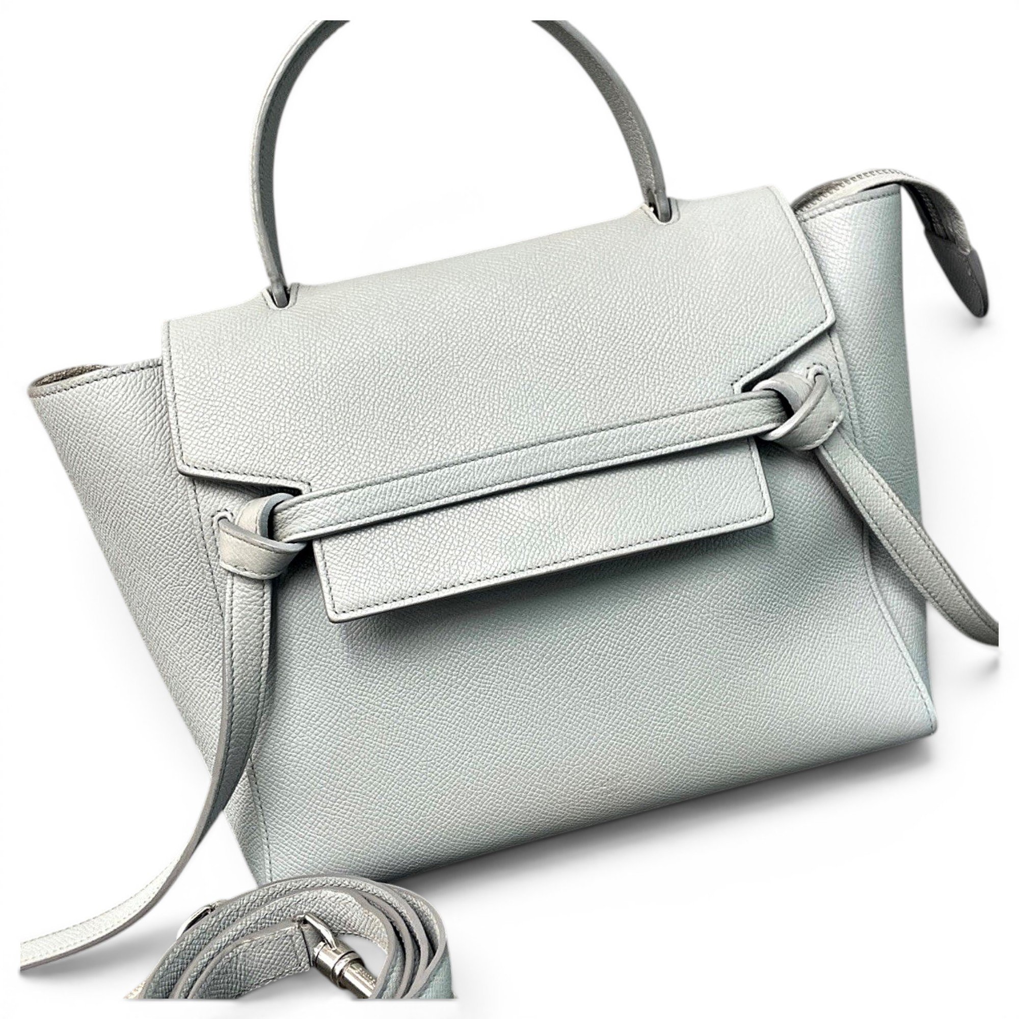 Belt leather handbag