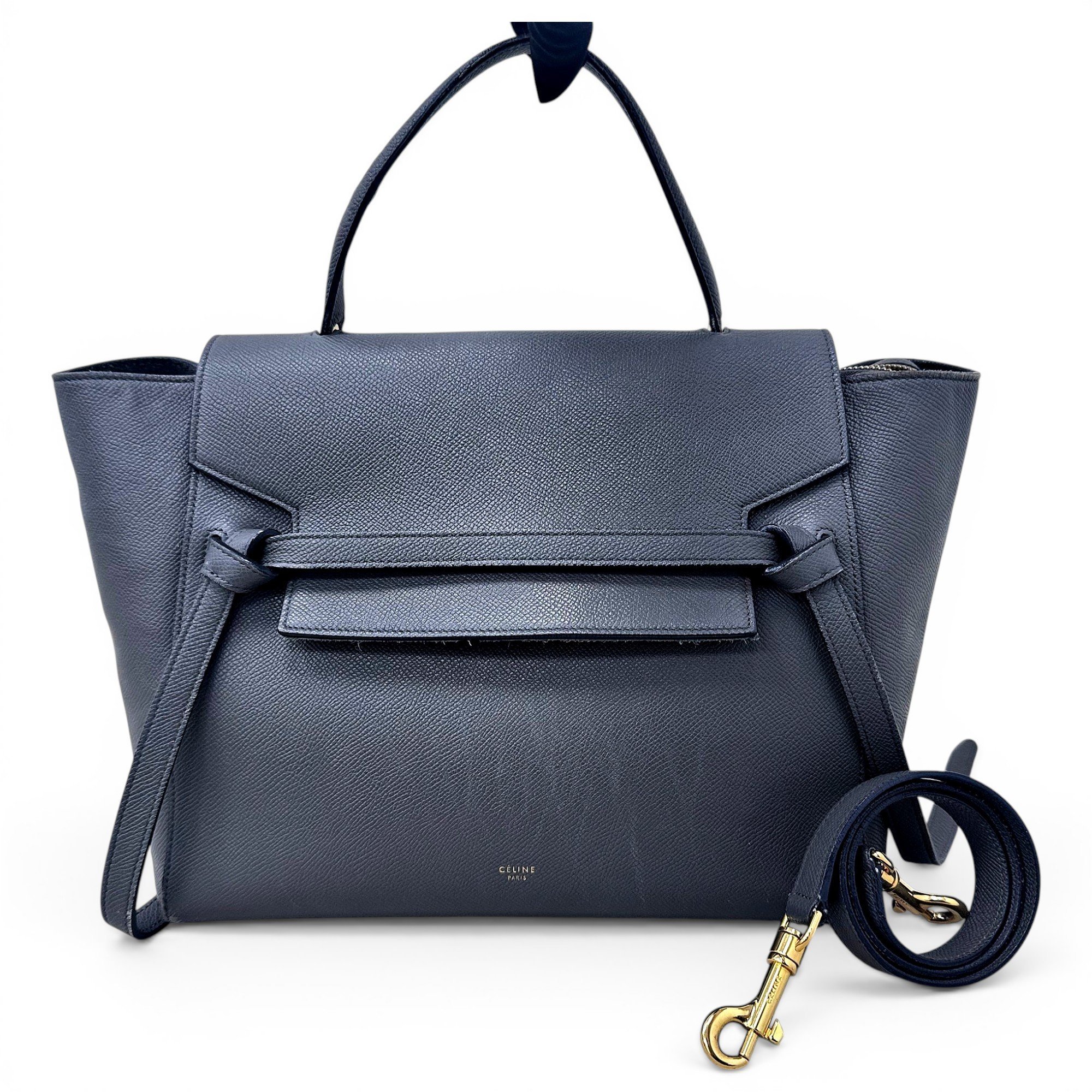 Belt leather handbag