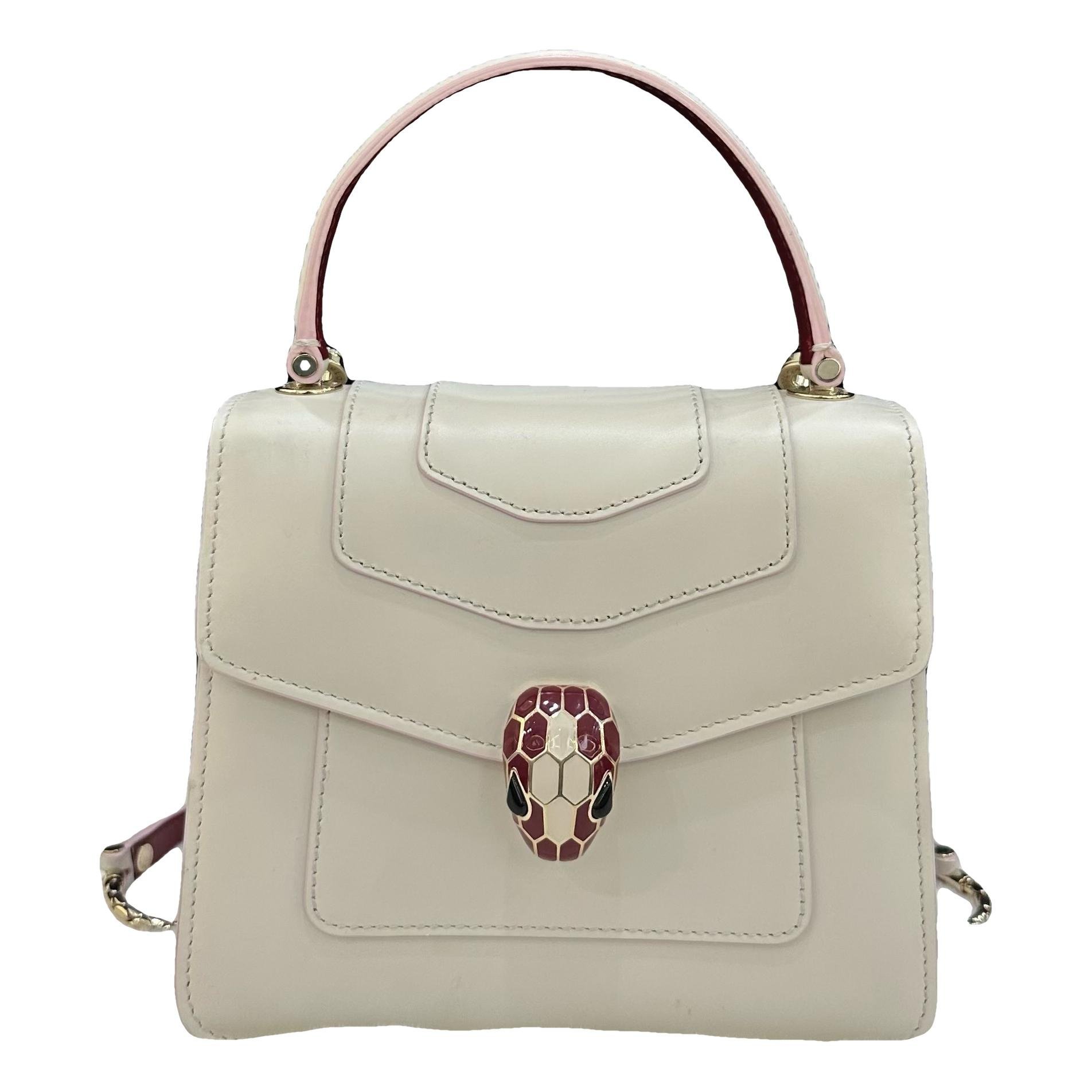 Serpenti leather handbag