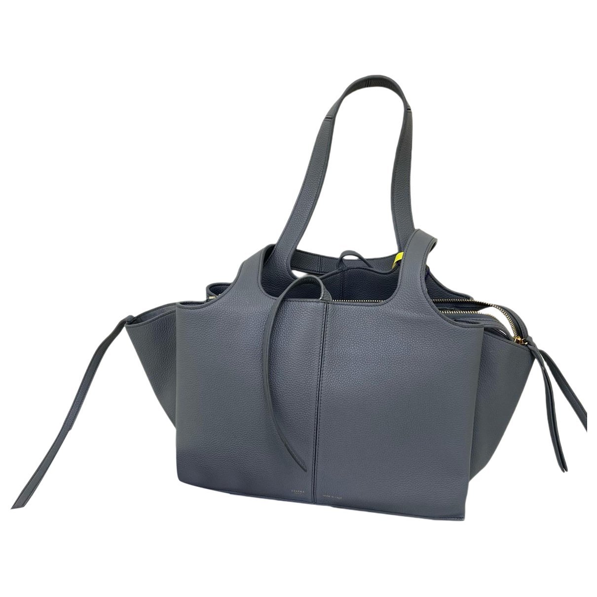 Tri-Fold leather handbag