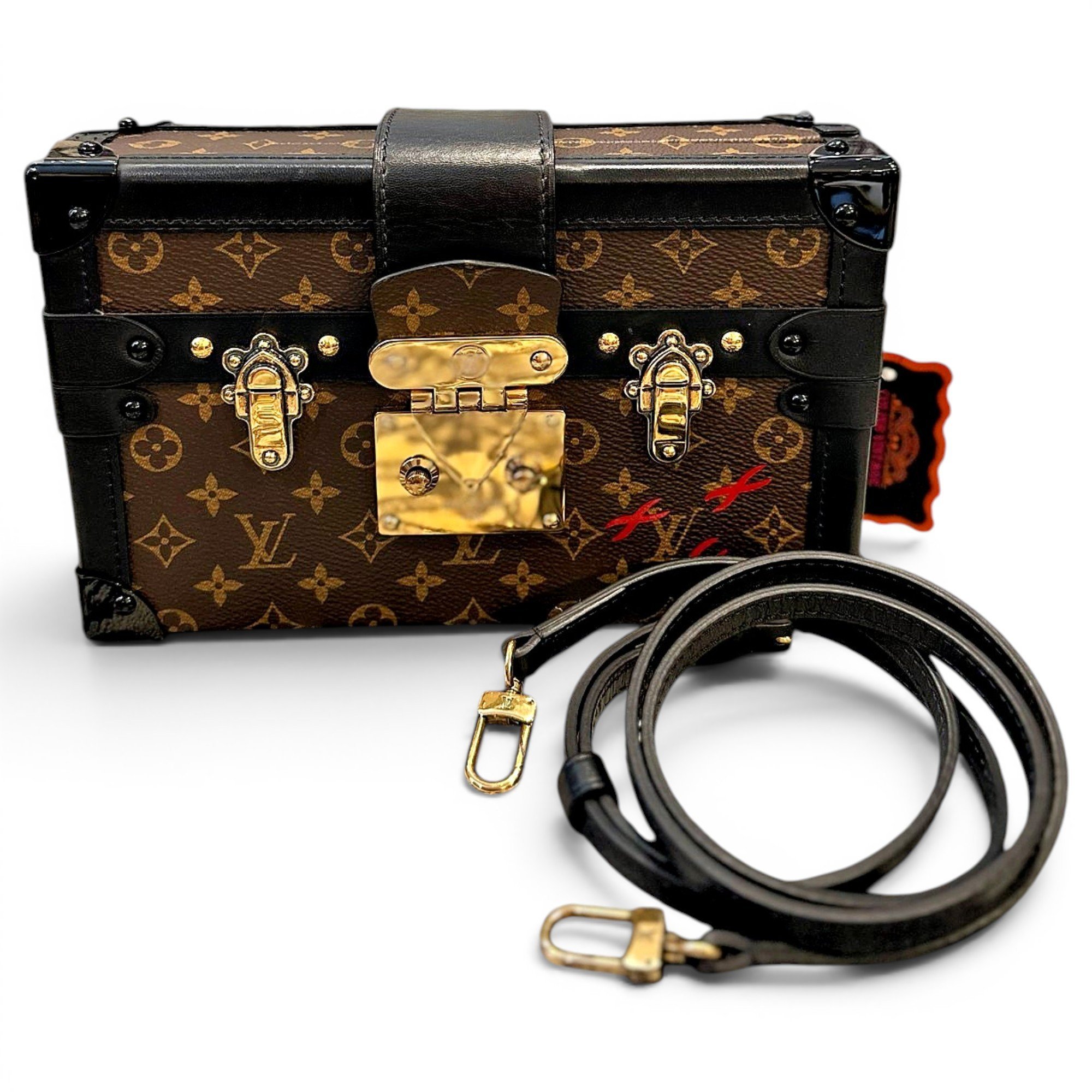Petite Malle leather mini bag