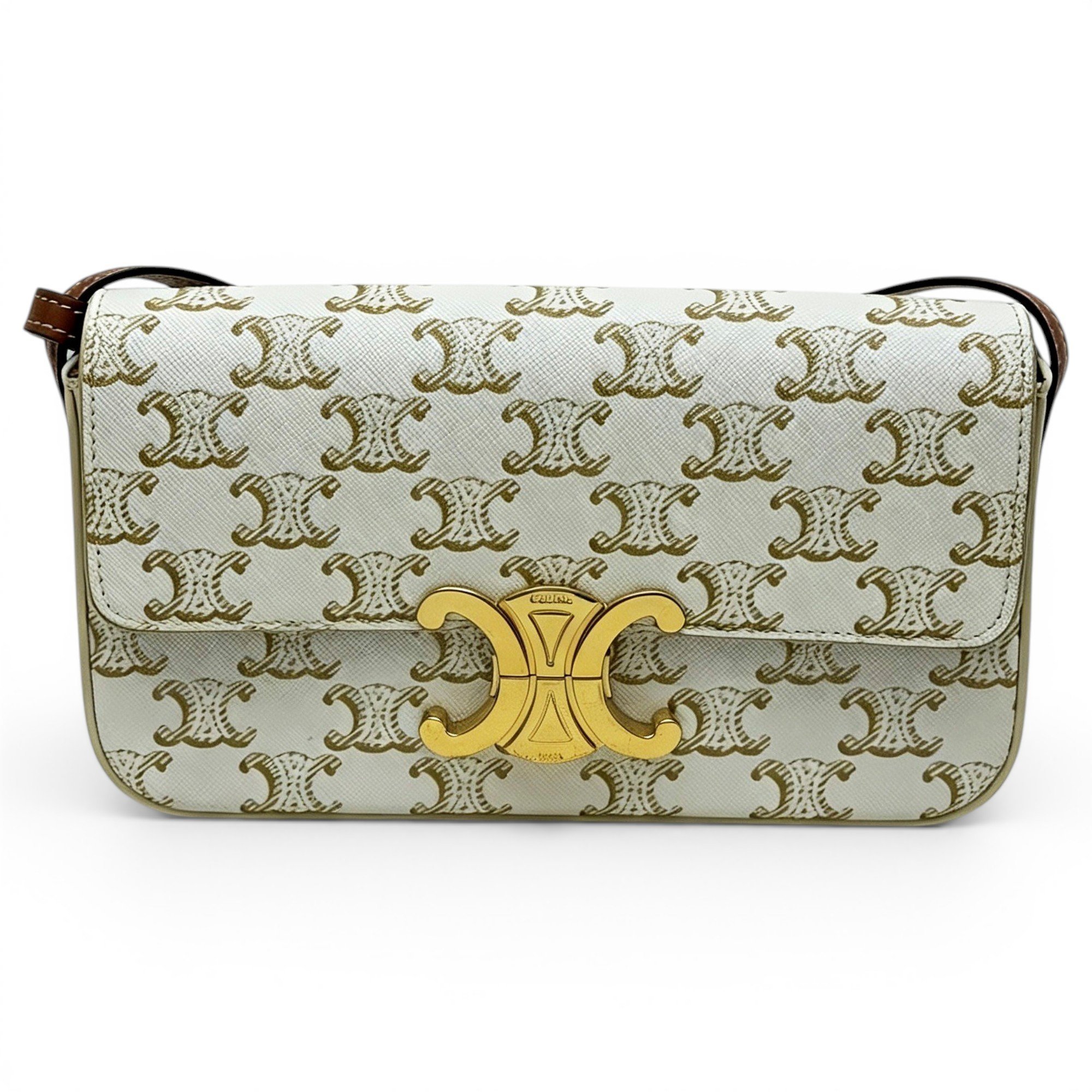 Triomphe Long leather handbag