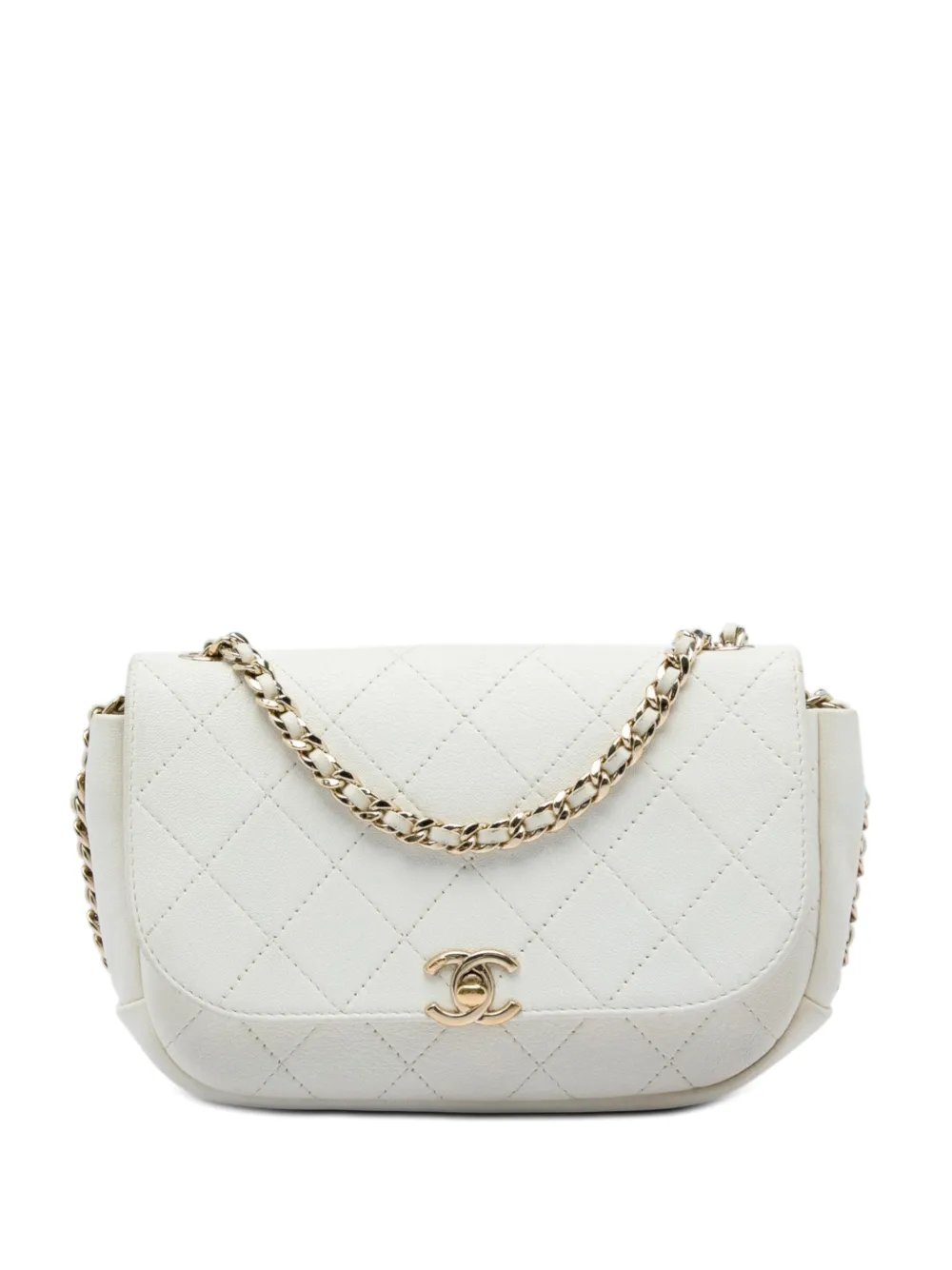 2018-2019 CC Quilted Goatskin Casual Trip Flap crossbody bag