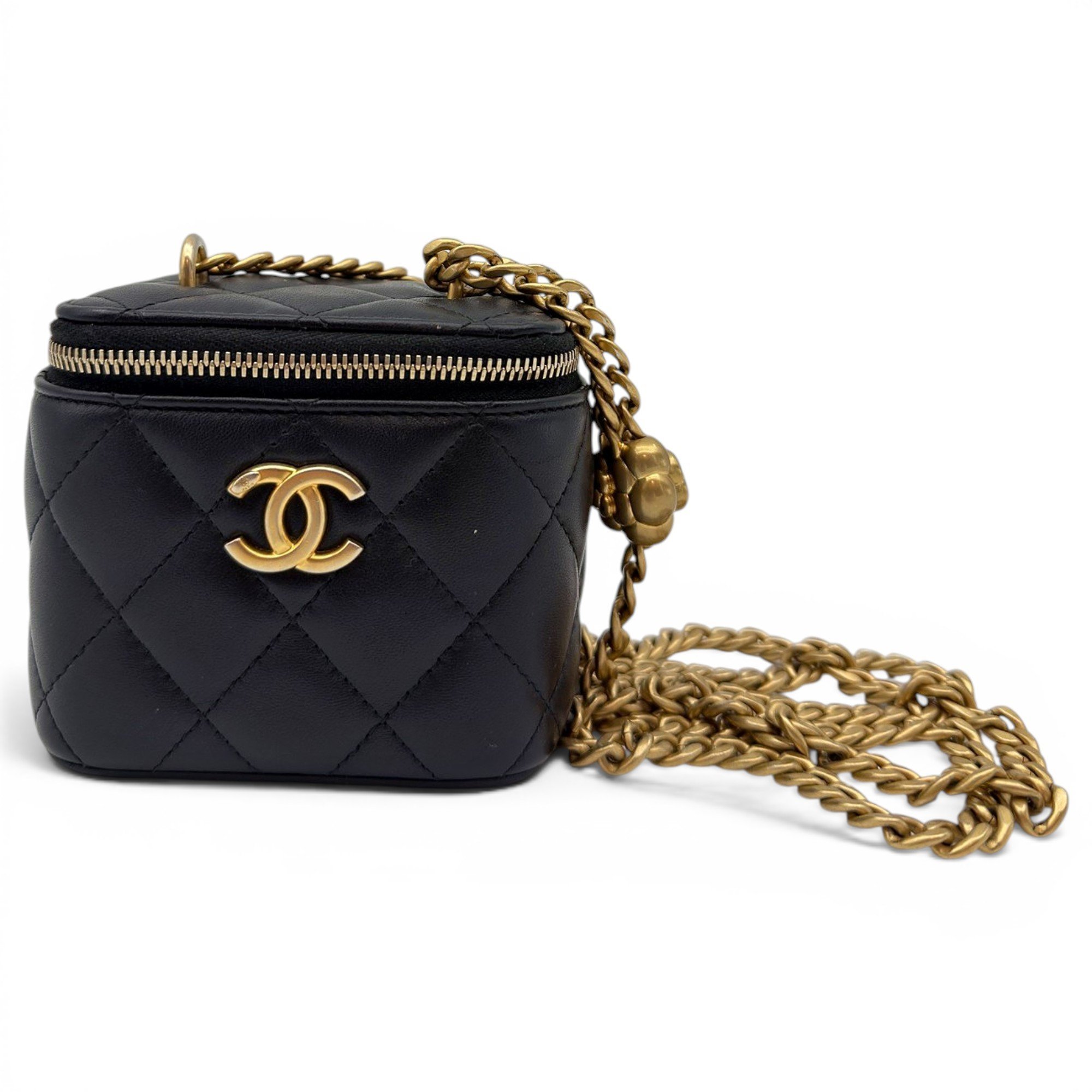 Trendy CC Vanity leather handbag