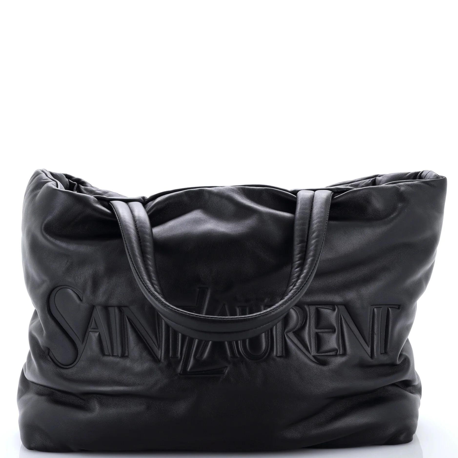 Leather tote