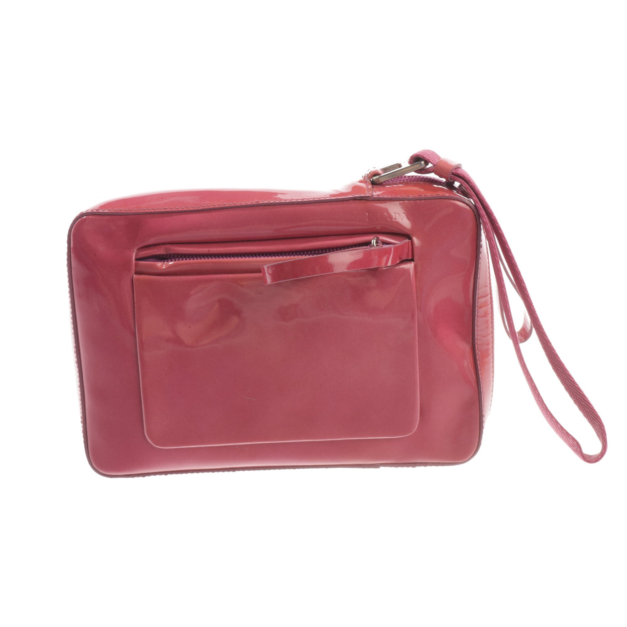 Leather clutch bag