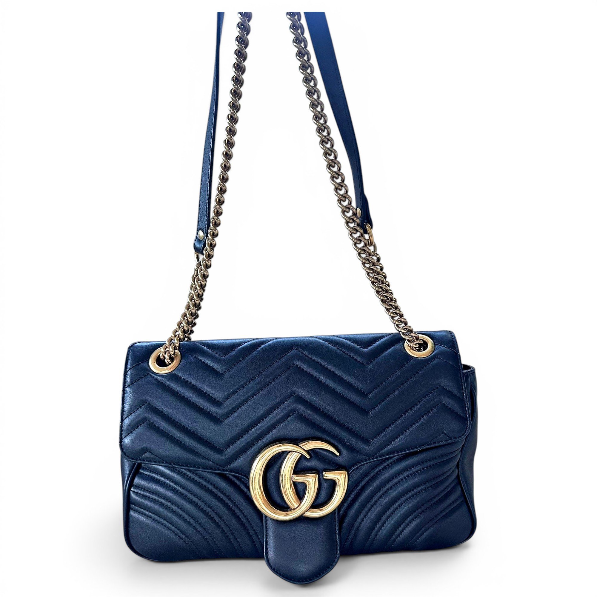 GG Marmont Flap leather crossbody bag