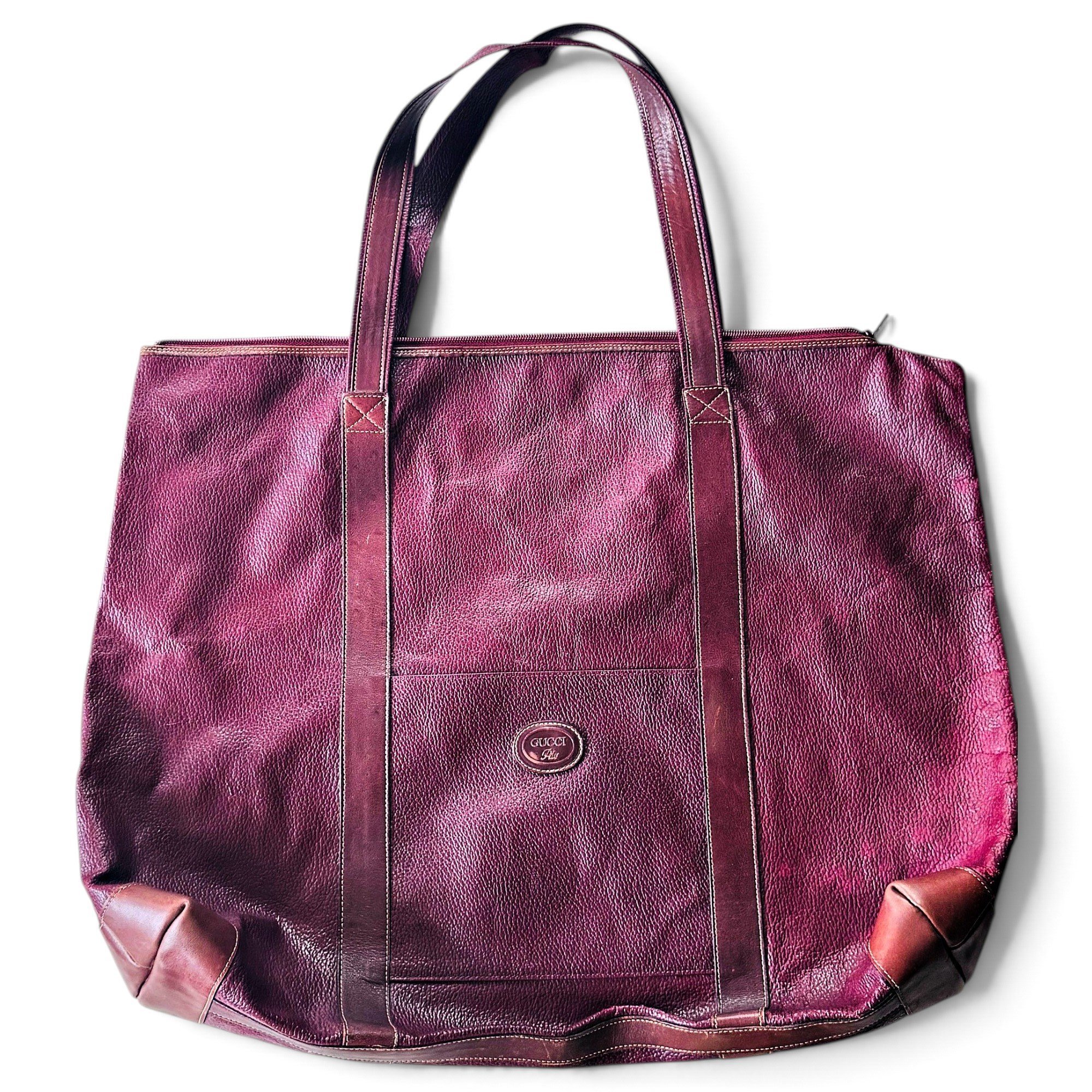 Leather tote
