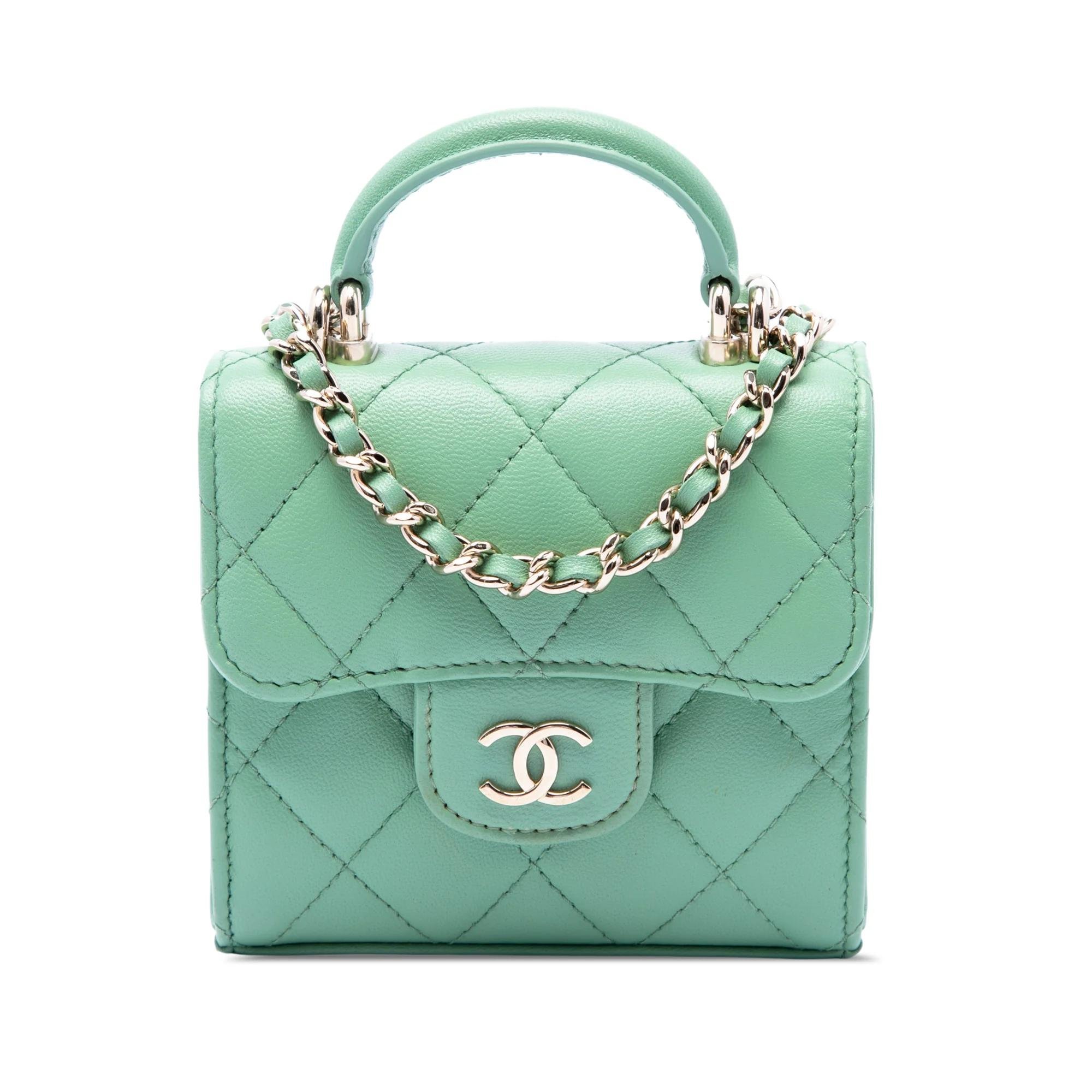 Trendy CC Top Handle pony-style calfskin handbag