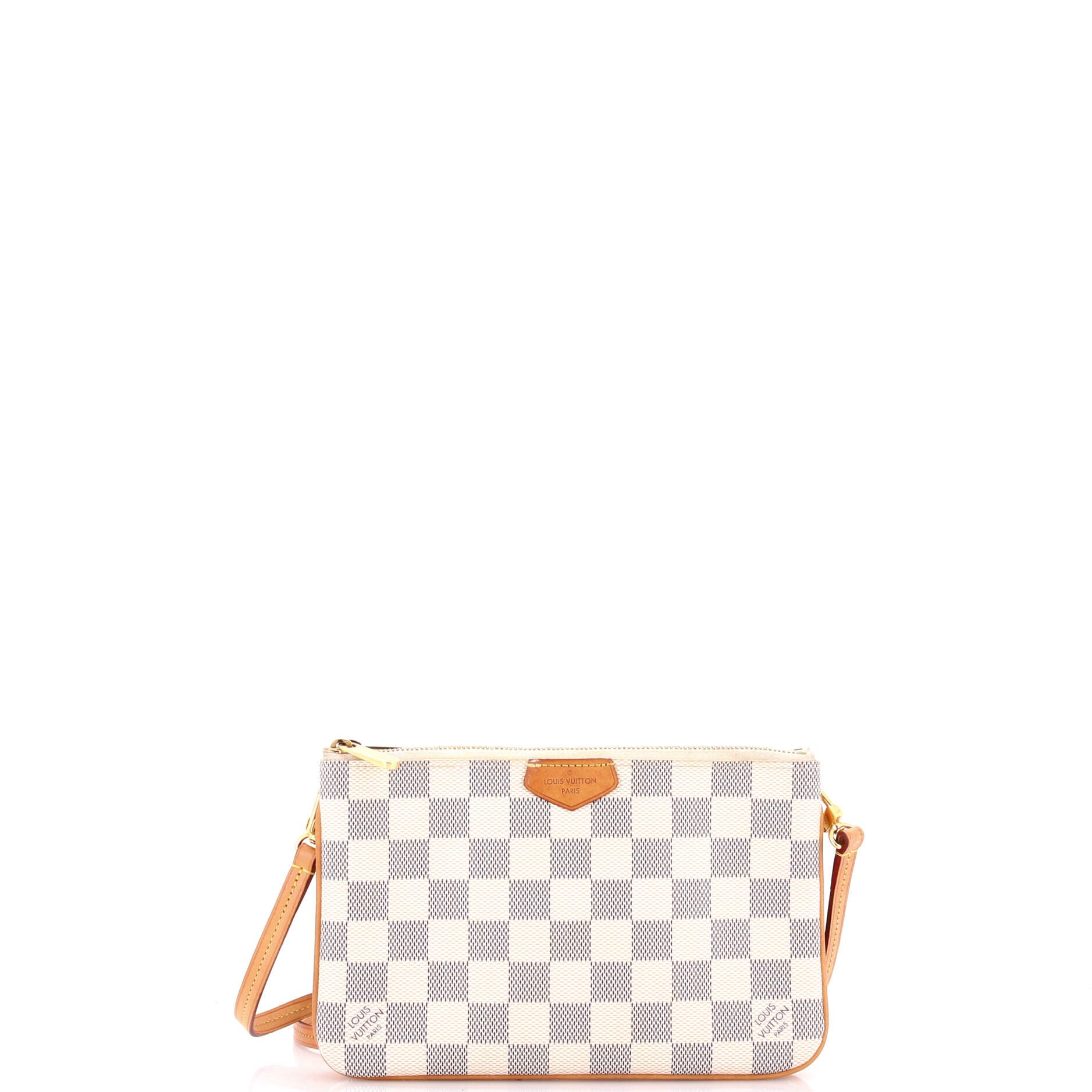 Double Zip Pochette Damier