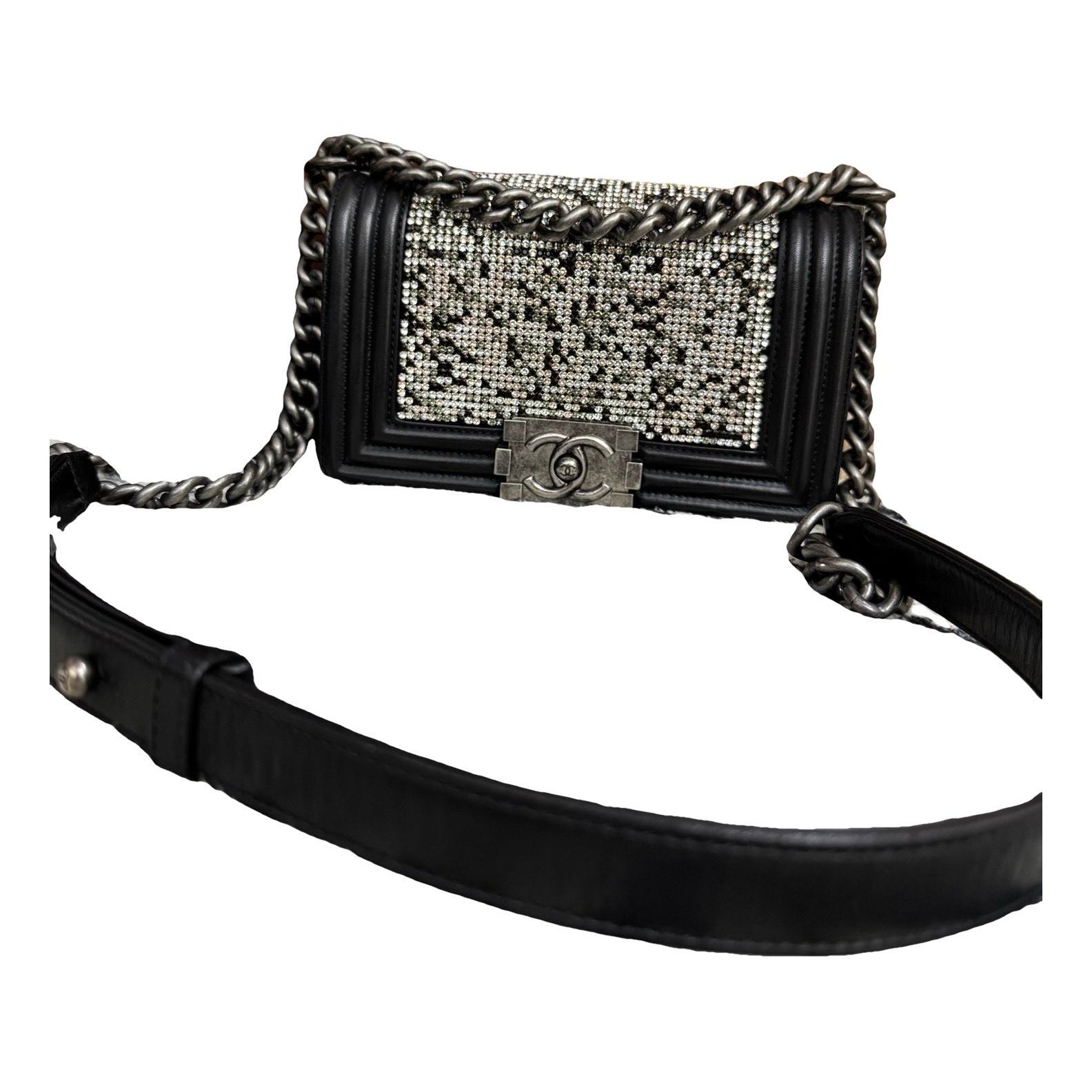 Boy leather crossbody bag