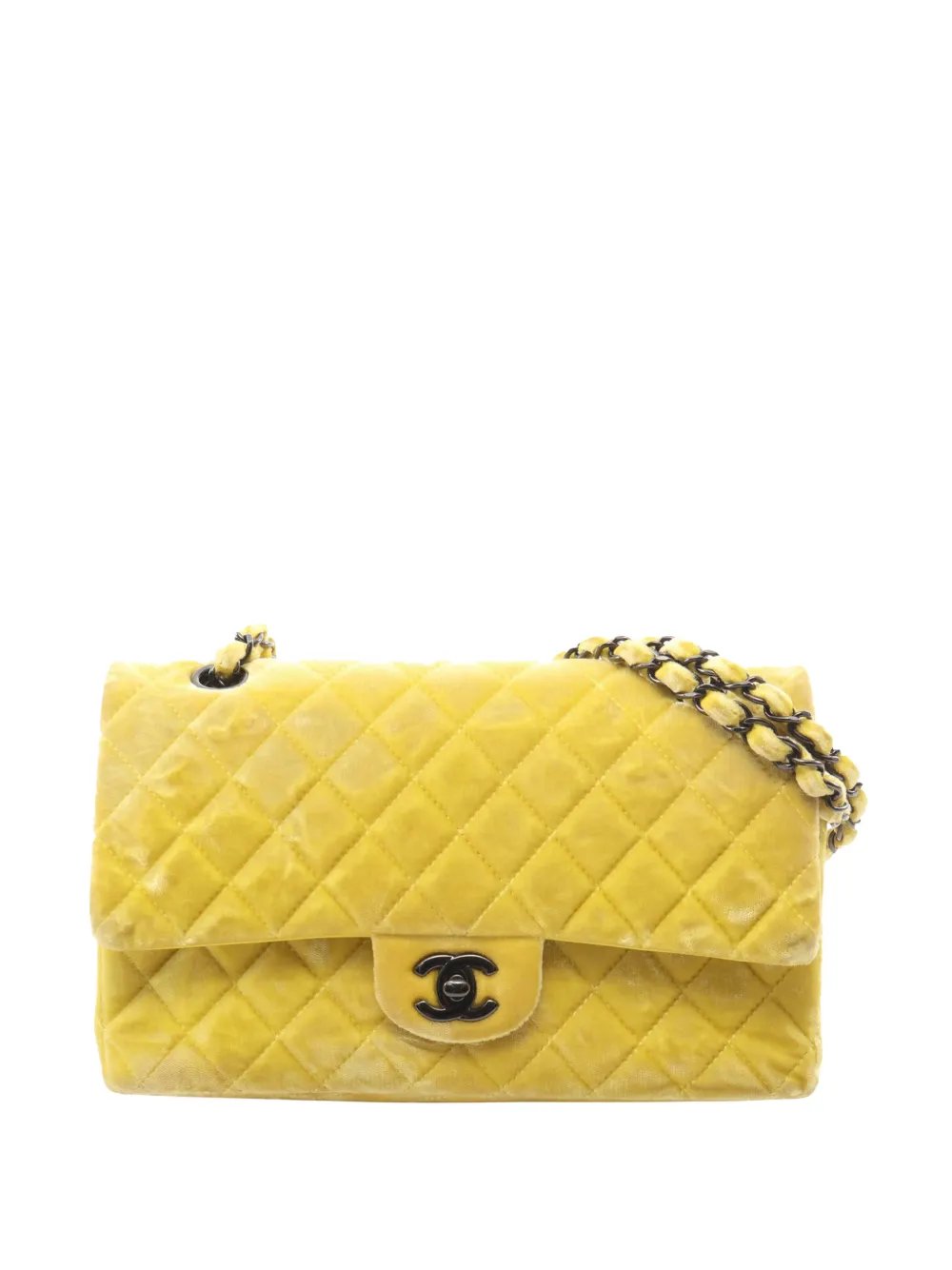2014-2015 Medium Classic Velvet Double Flap shoulder bag