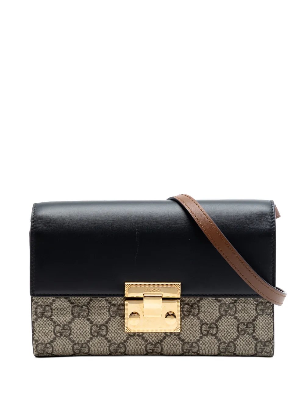 2016-2026 Small GG Supreme Padlock Wallet on Strap crossbody bag