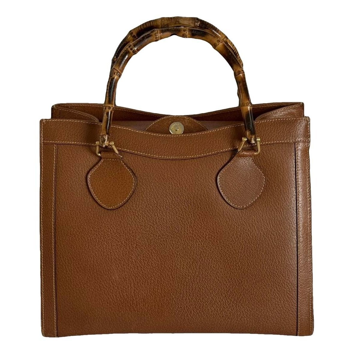 Bamboo leather handbag