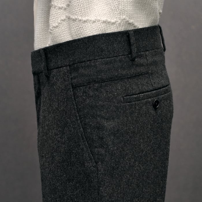 Anthracite Saint Germain Fitted Pants